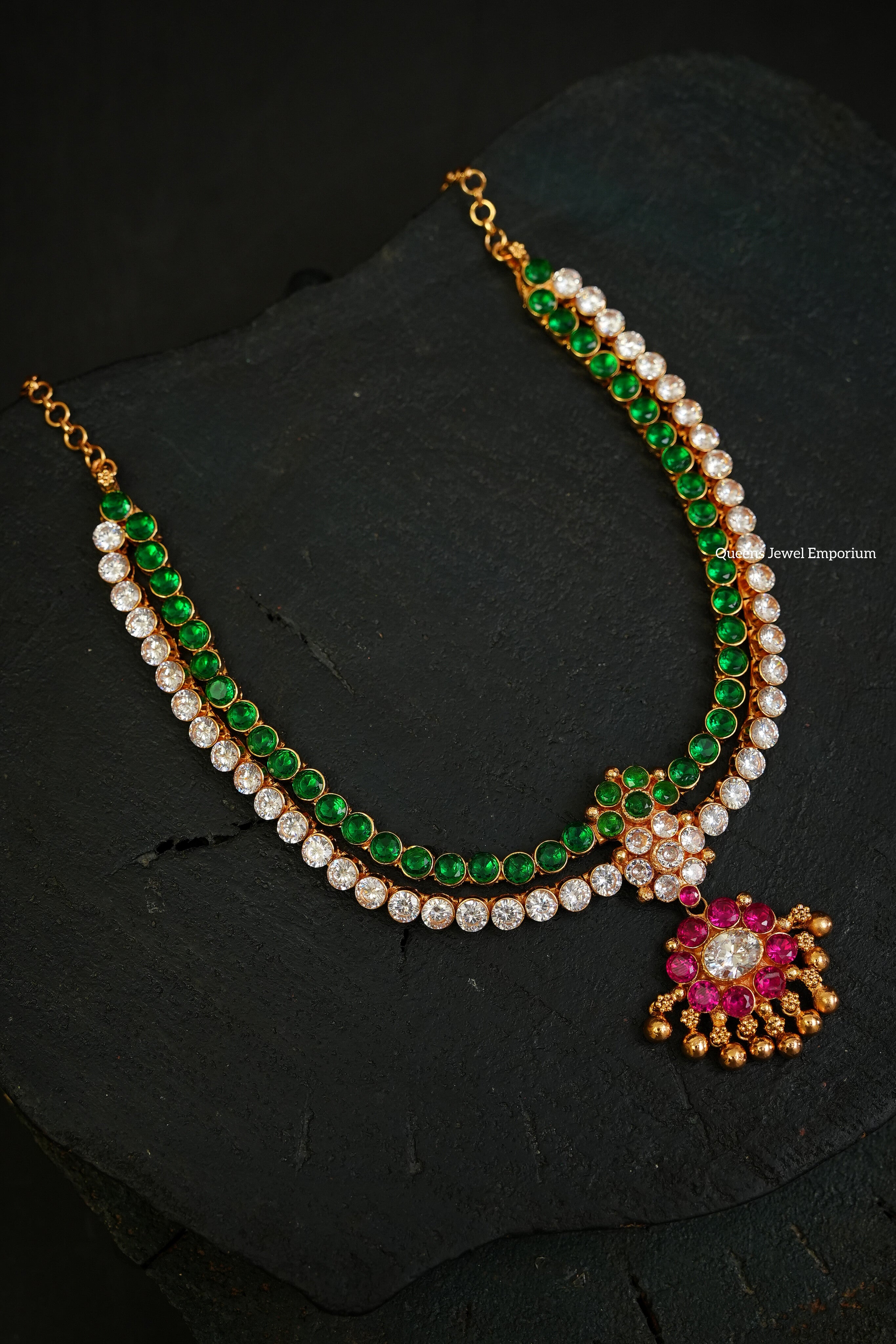 Rangoon Adigai White With Green