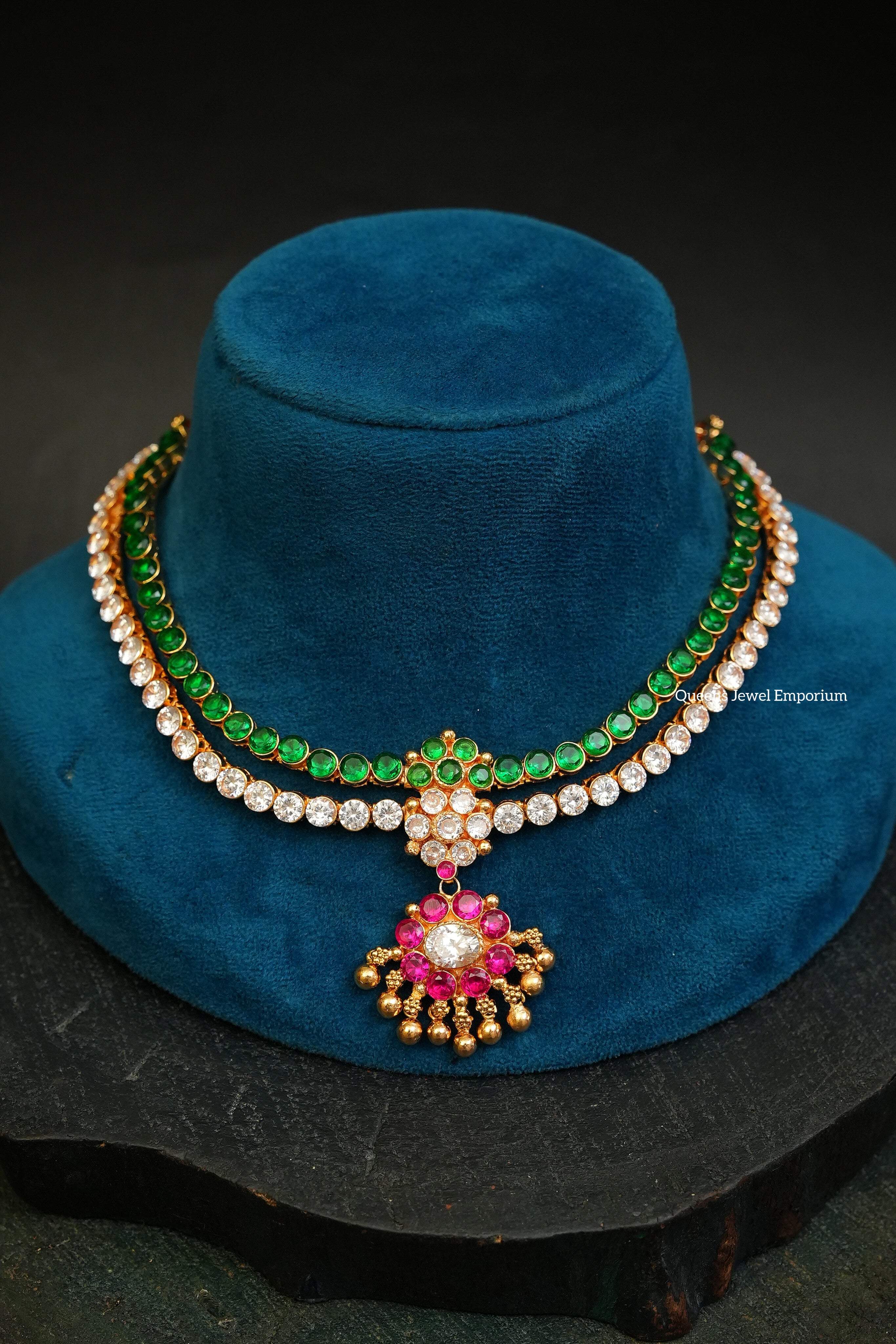 Rangoon Adigai White With Green