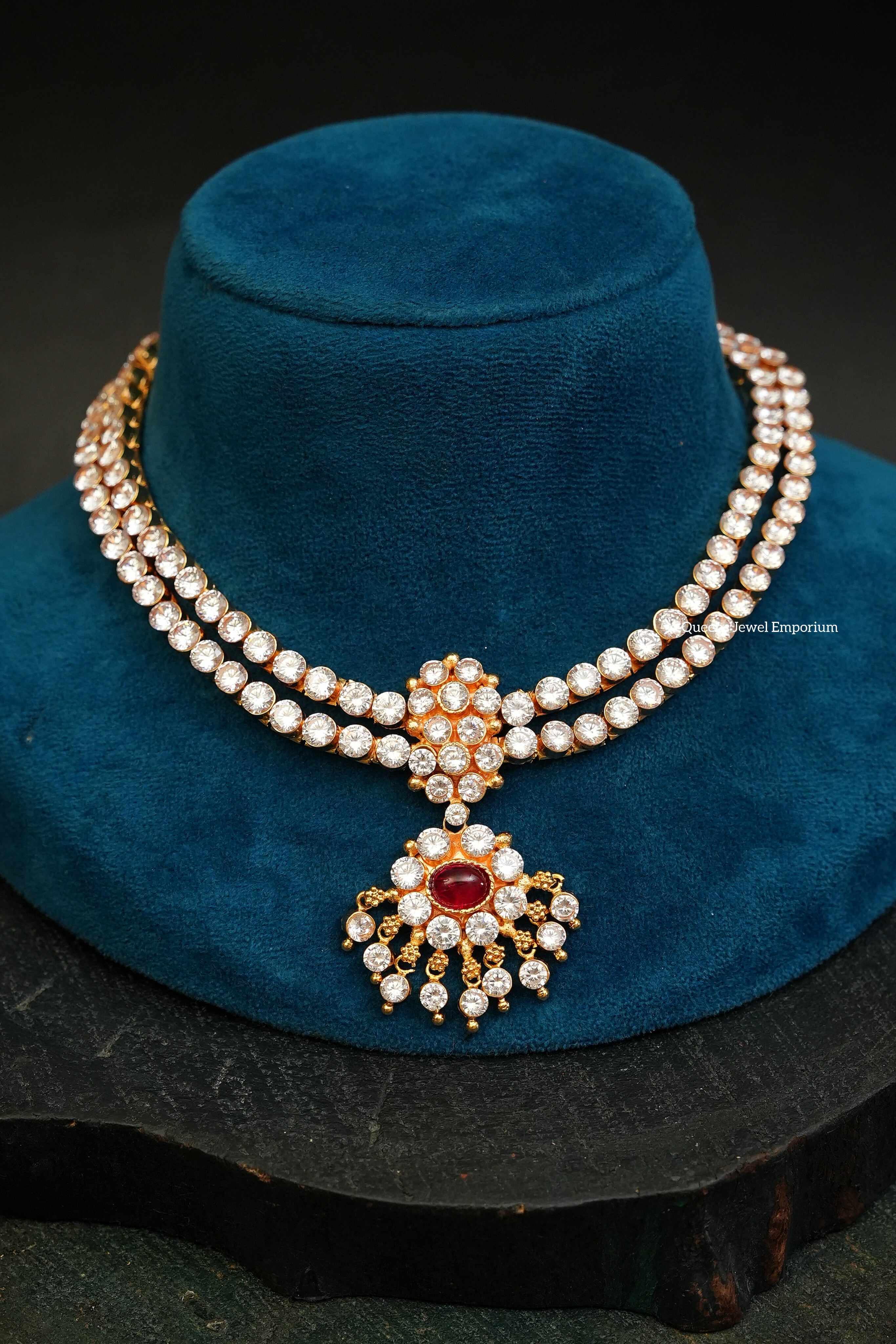Rangoon Adigai White With Red