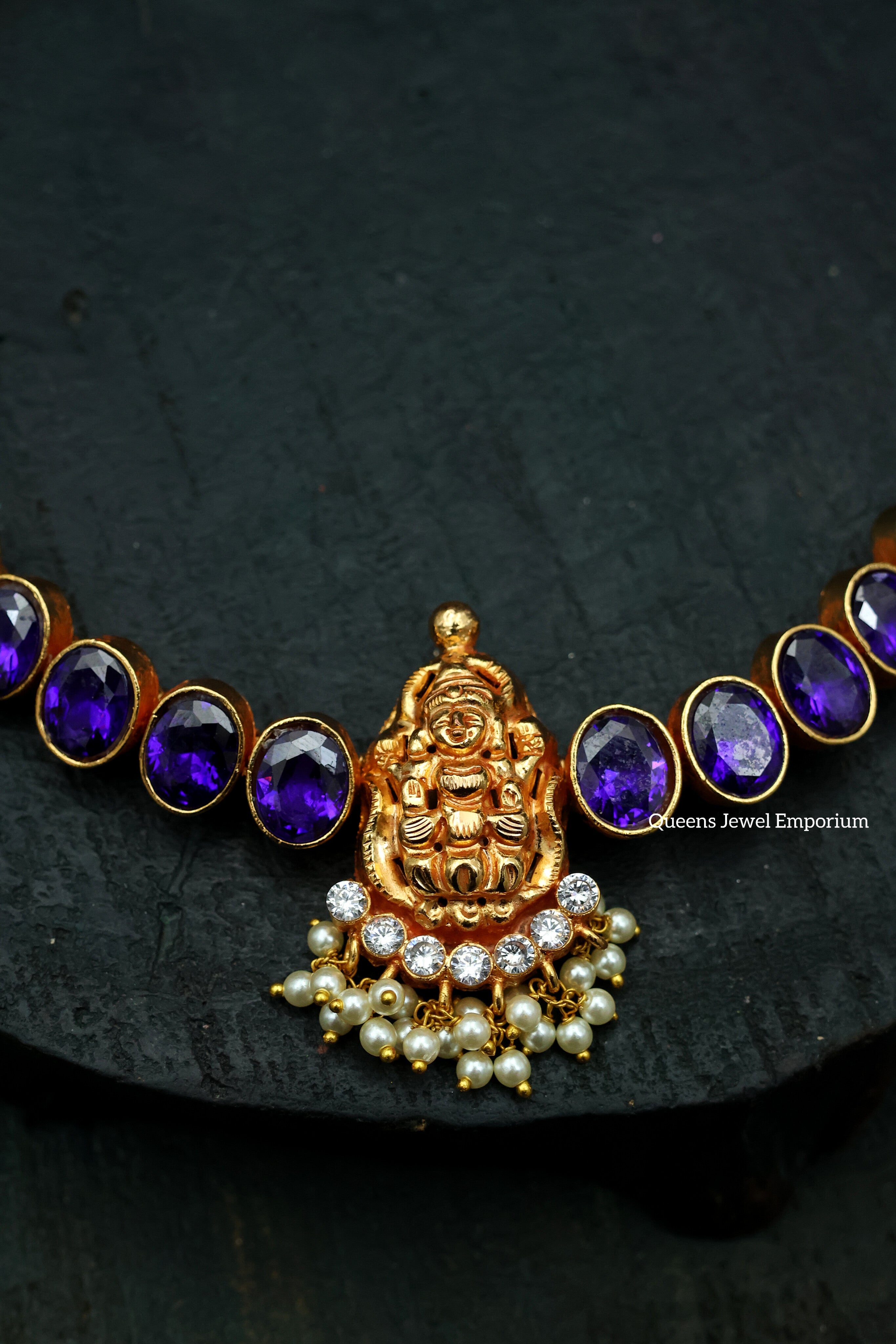 Vasanthamala Violet Choker