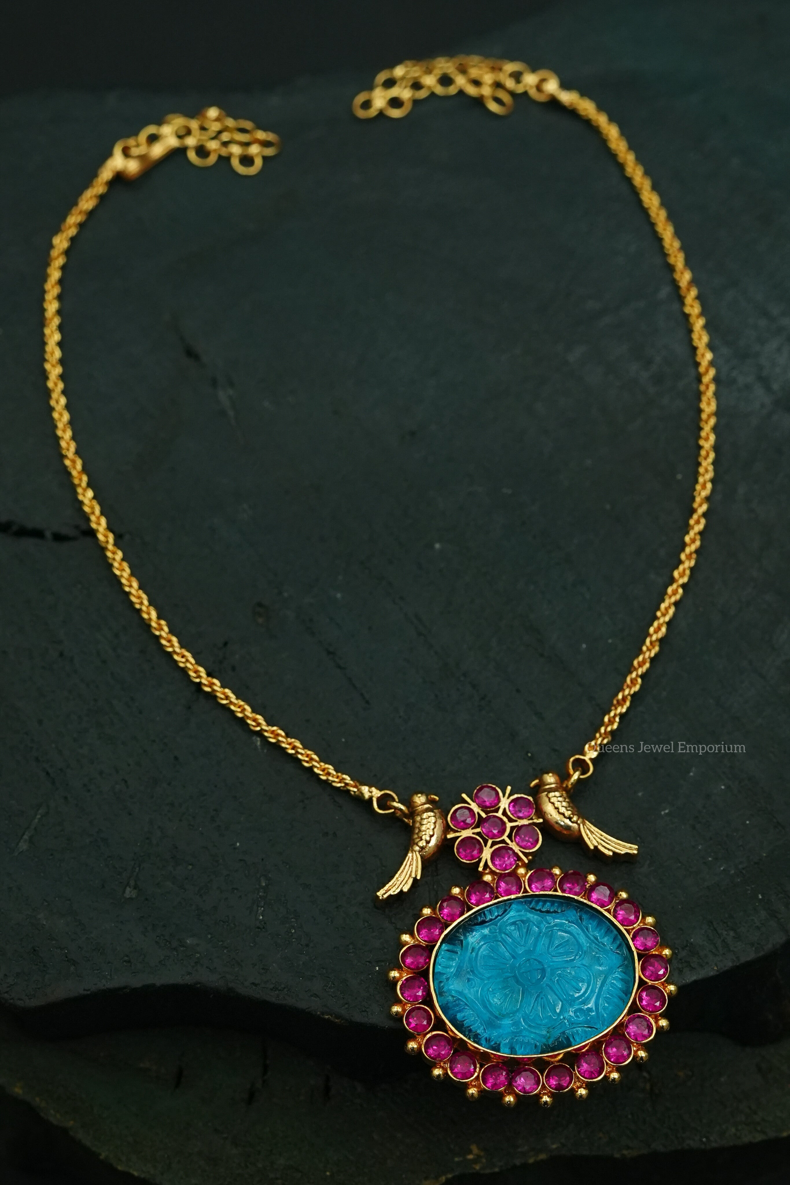 Yuvika Designer Necklace - Blue