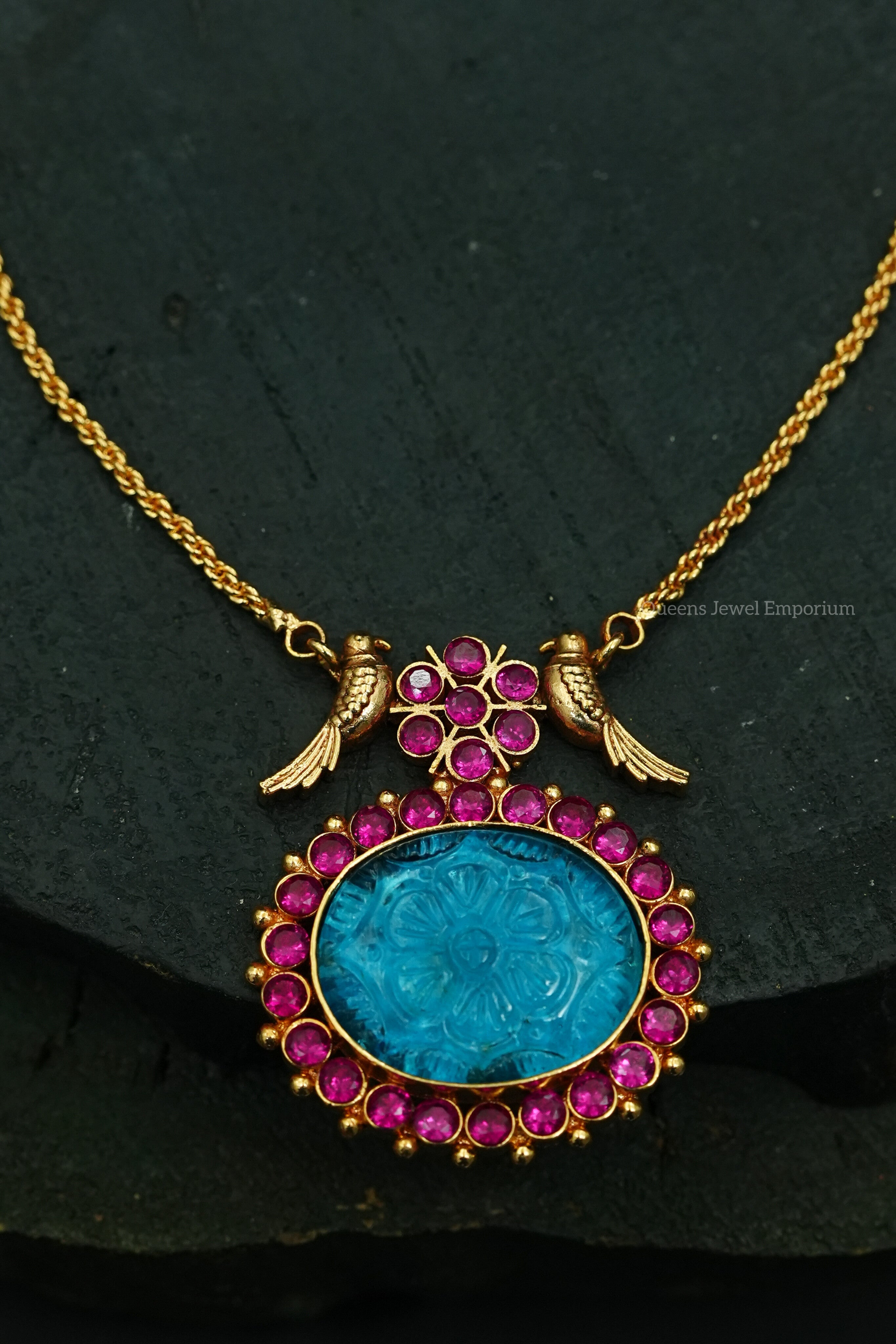 Yuvika Designer Necklace - Blue