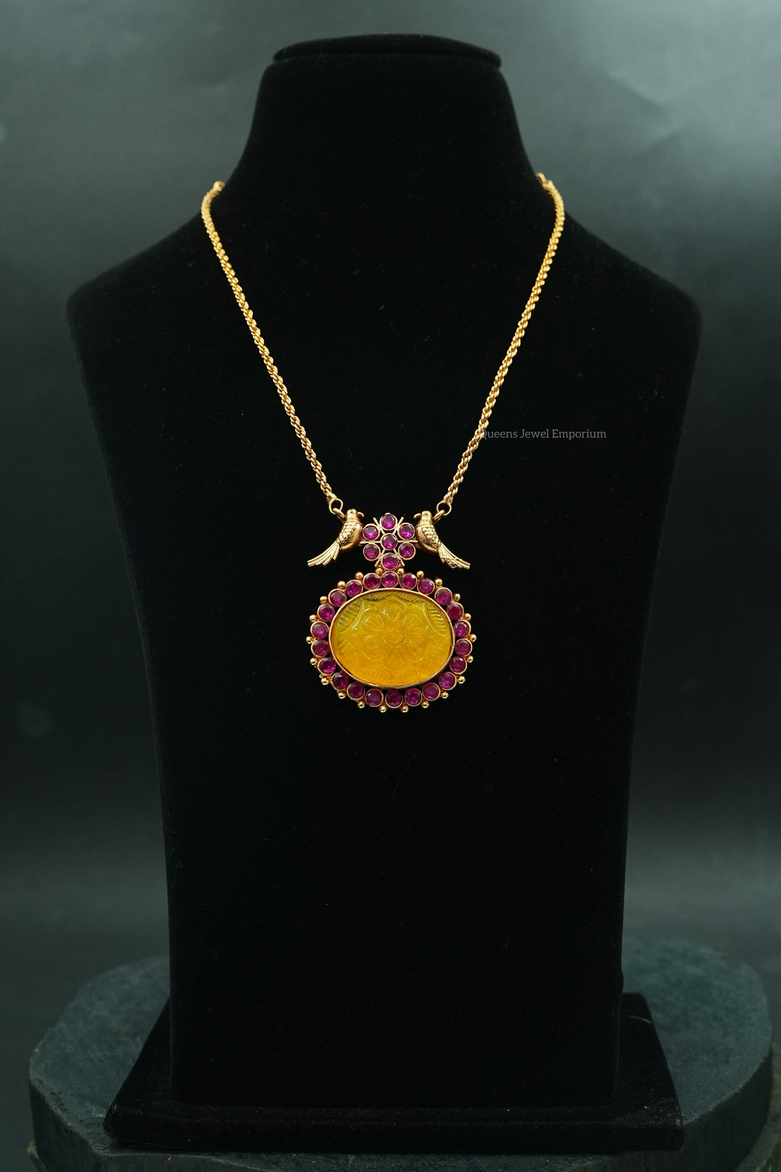 Yuvika Designer Necklace - Yellow