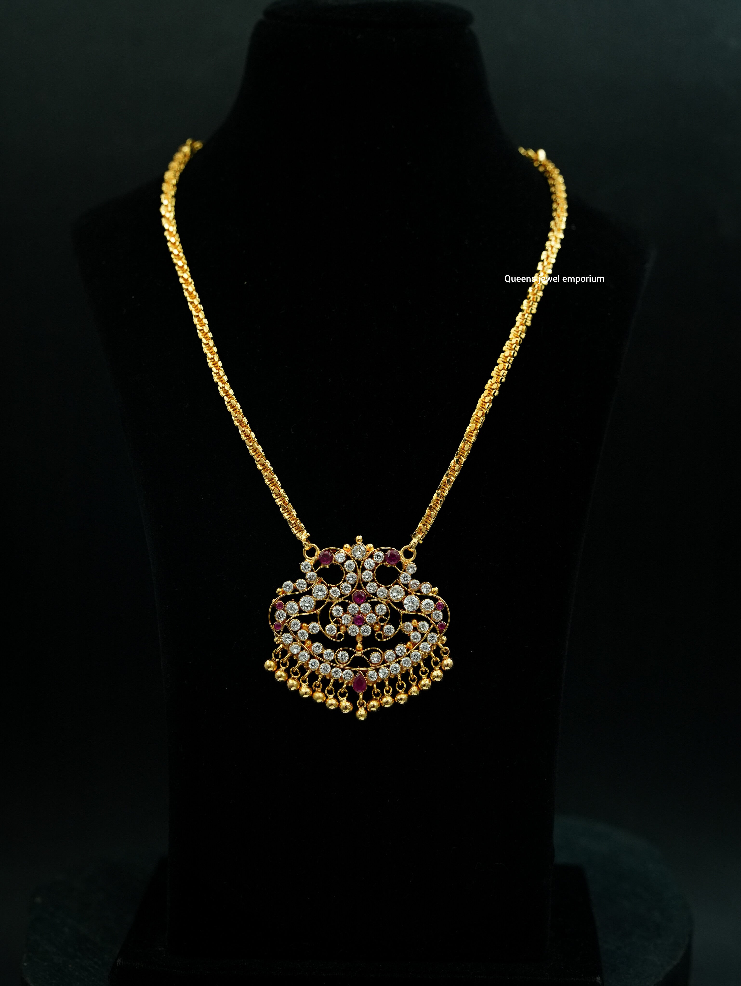 Pushpalatha Zircon Necklace