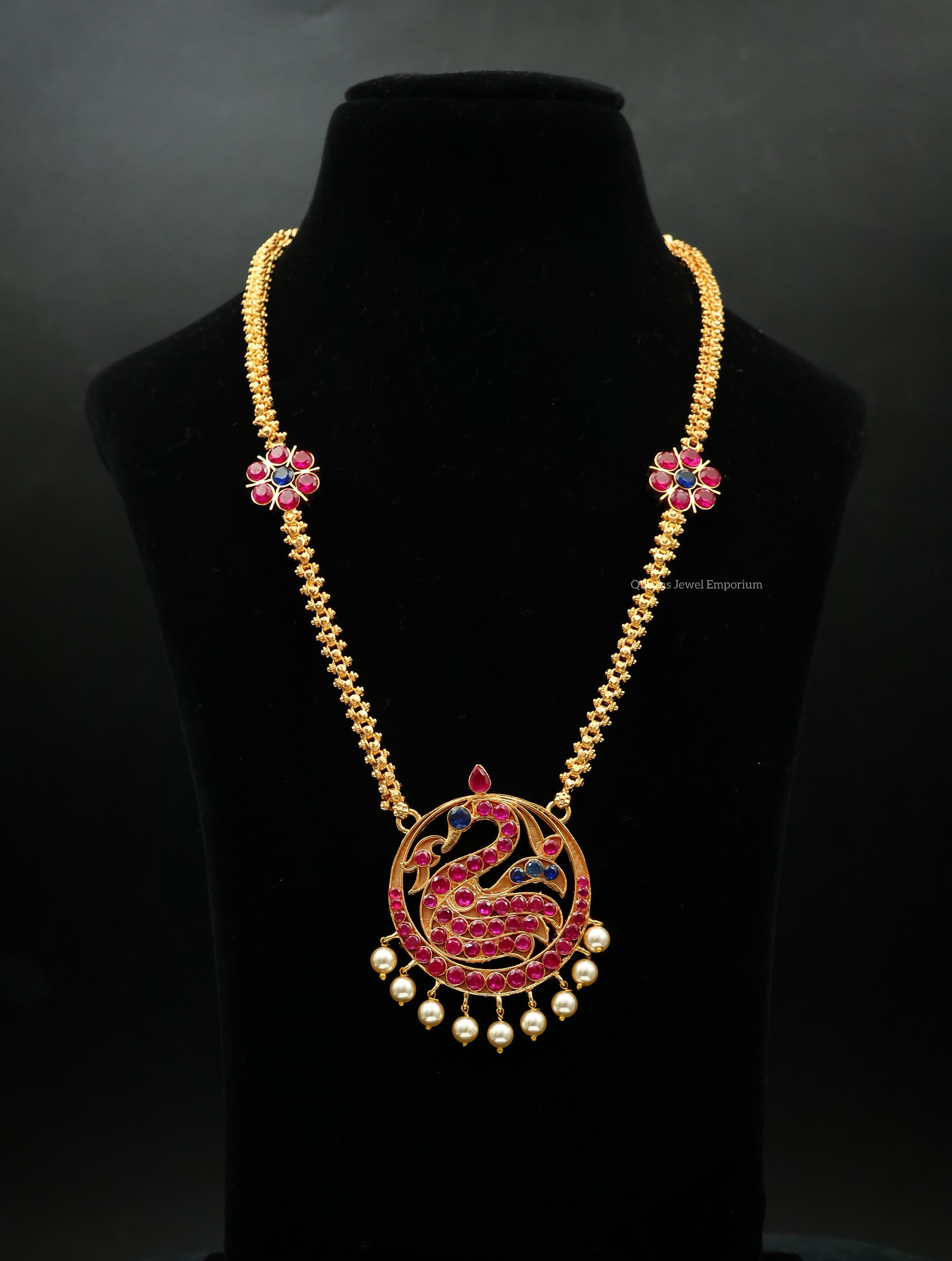 Vanathi Long Chain - Balaji pink