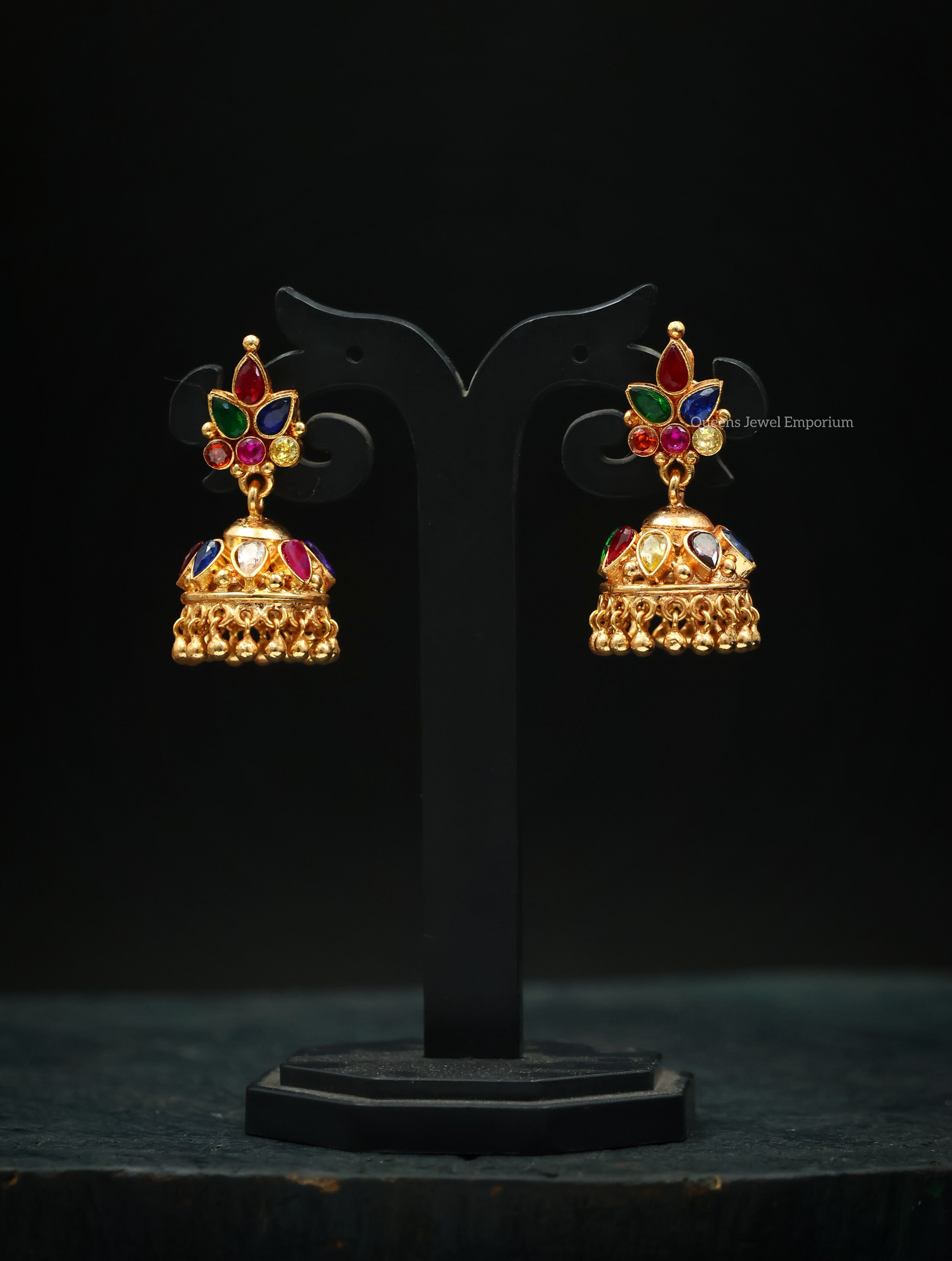 Anandhavalli Jhumka - Navaratna