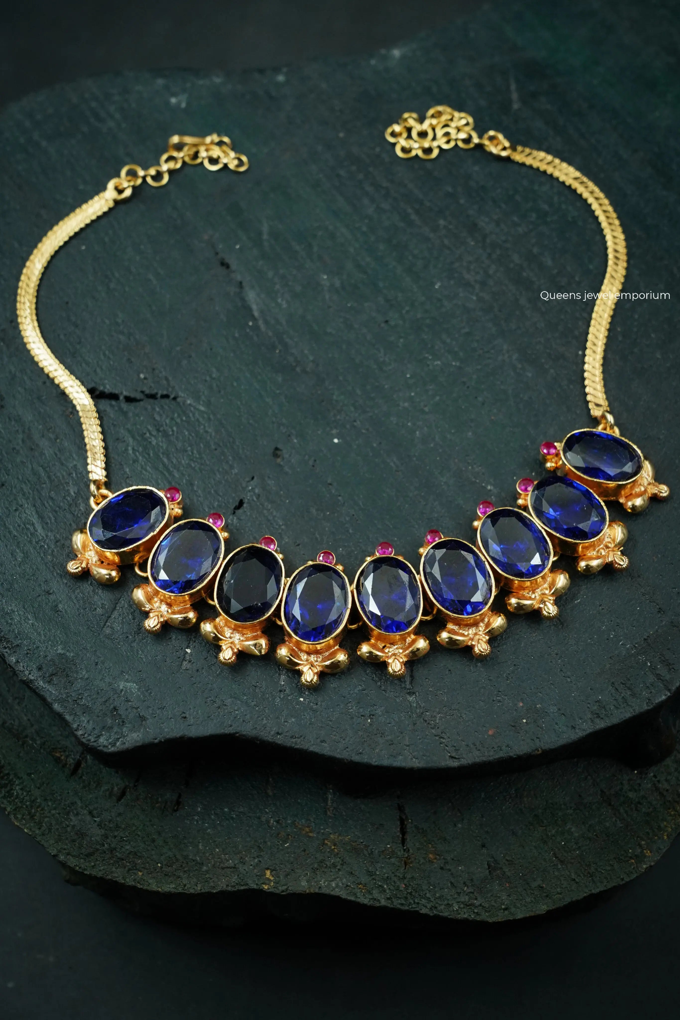 Indraneelam Necklace Queens Jewel Emporium