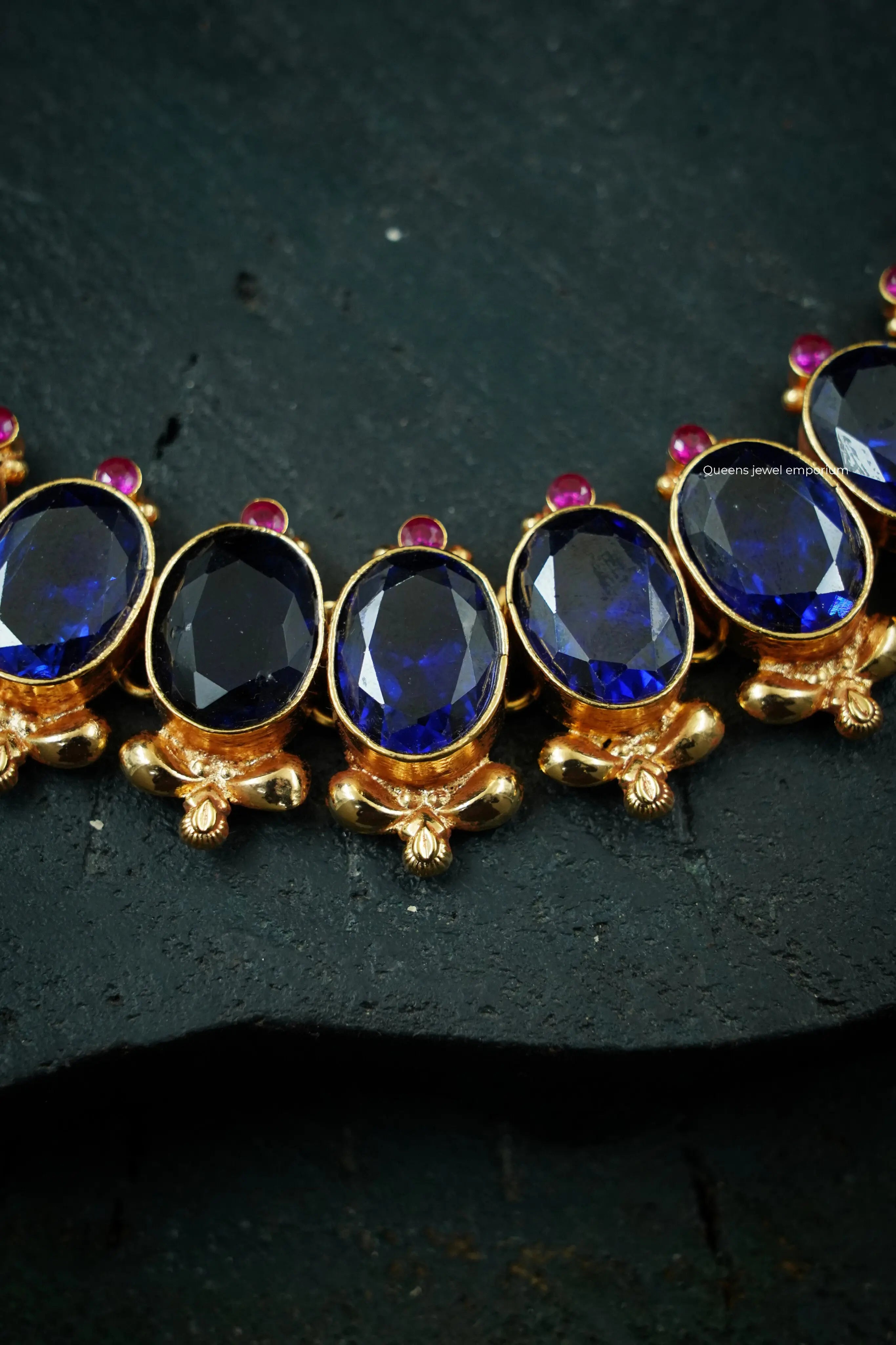 Indraneelam Necklace Queens Jewel Emporium