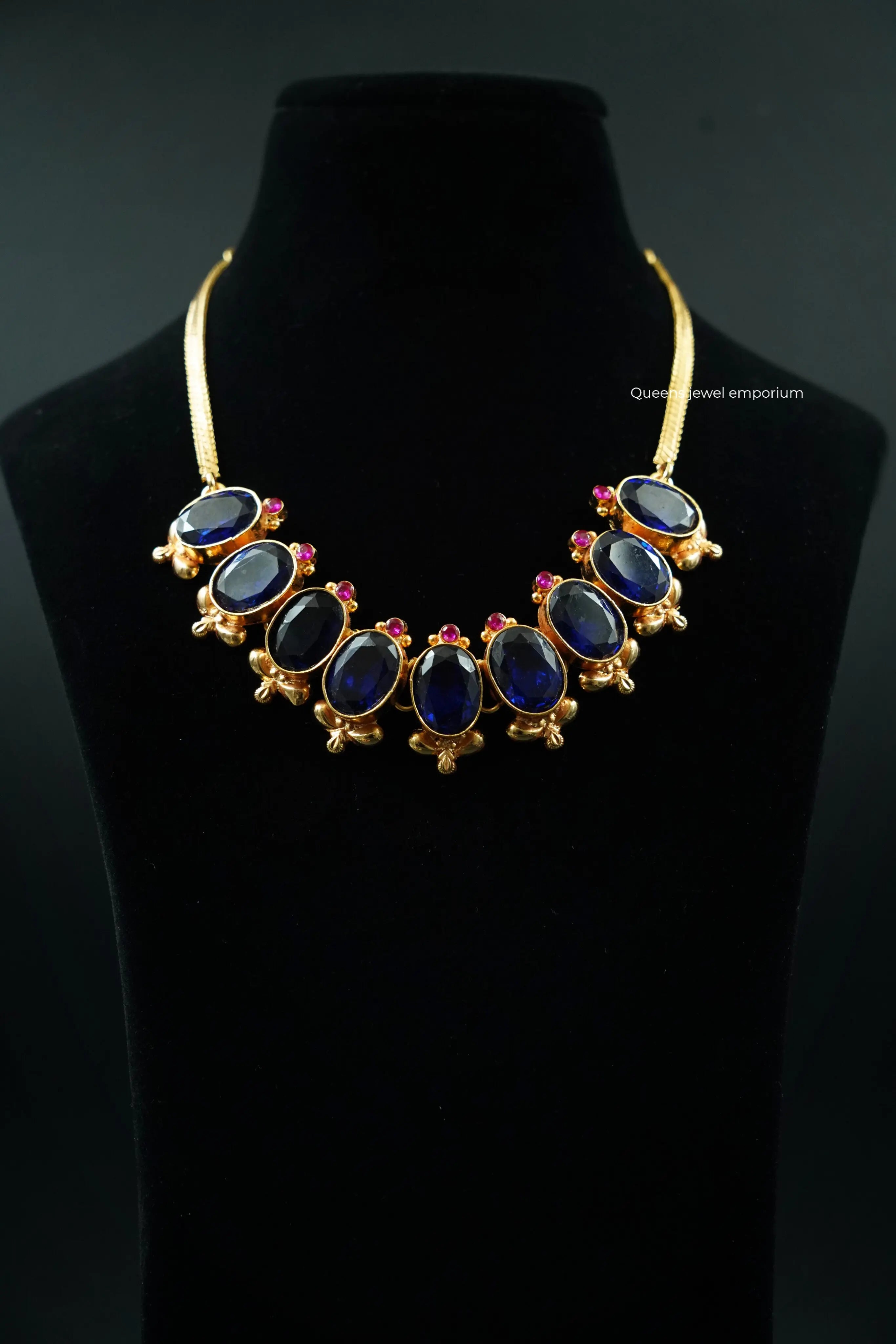 Indraneelam Necklace Queens Jewel Emporium