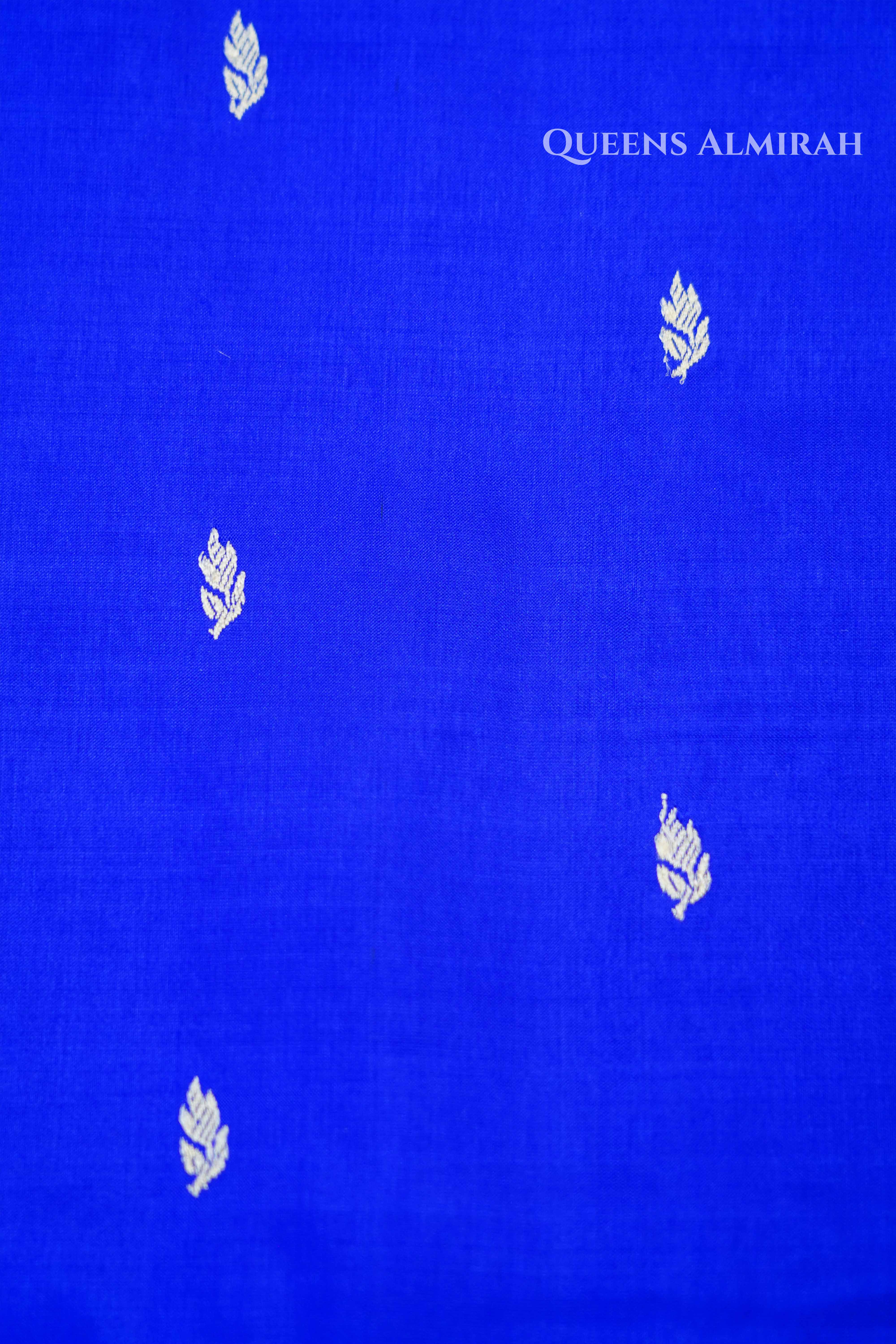 Ink Blue Banarasi Silk Saree QUEENS ALMIRAH