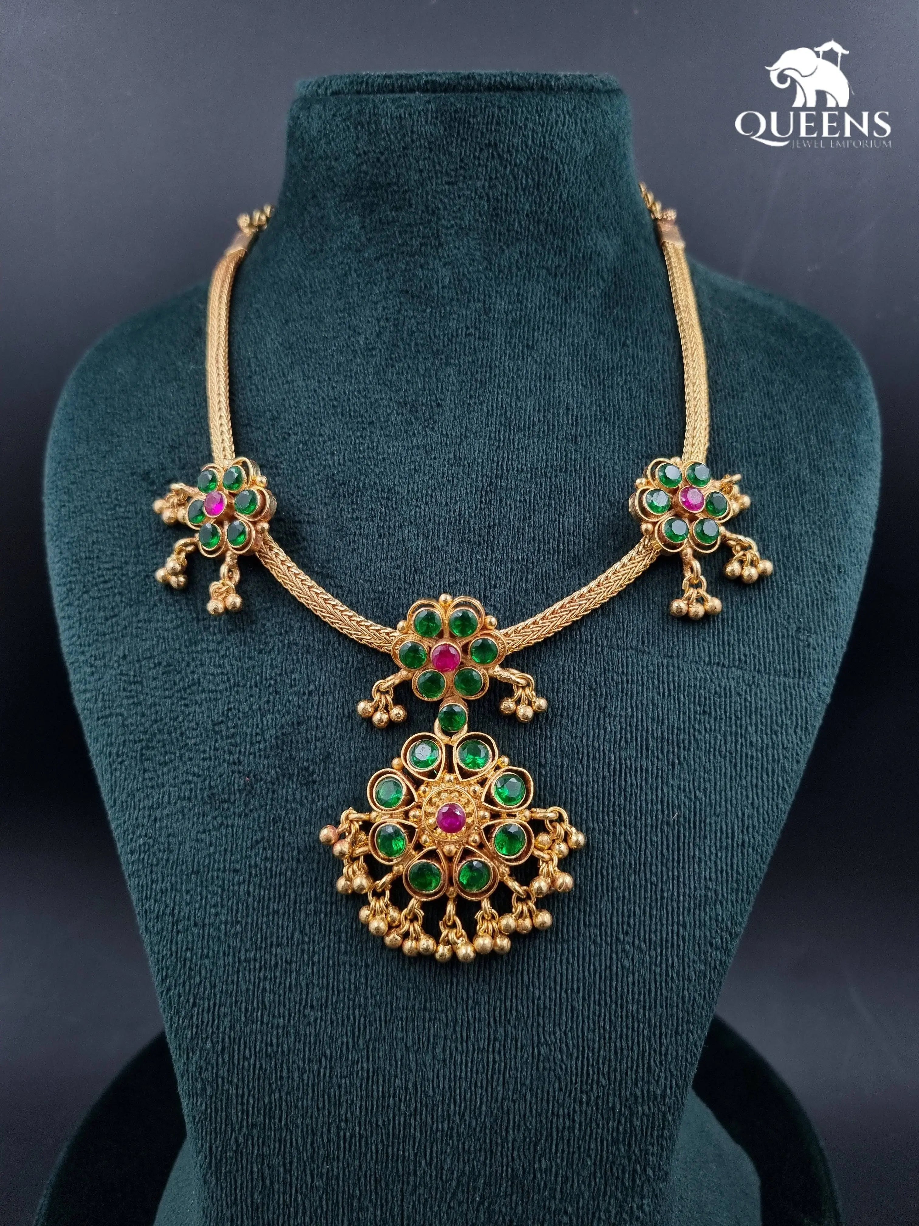 JAYAPRADHA ZIRCON NECKLACE - Queens Jewel Emporium
