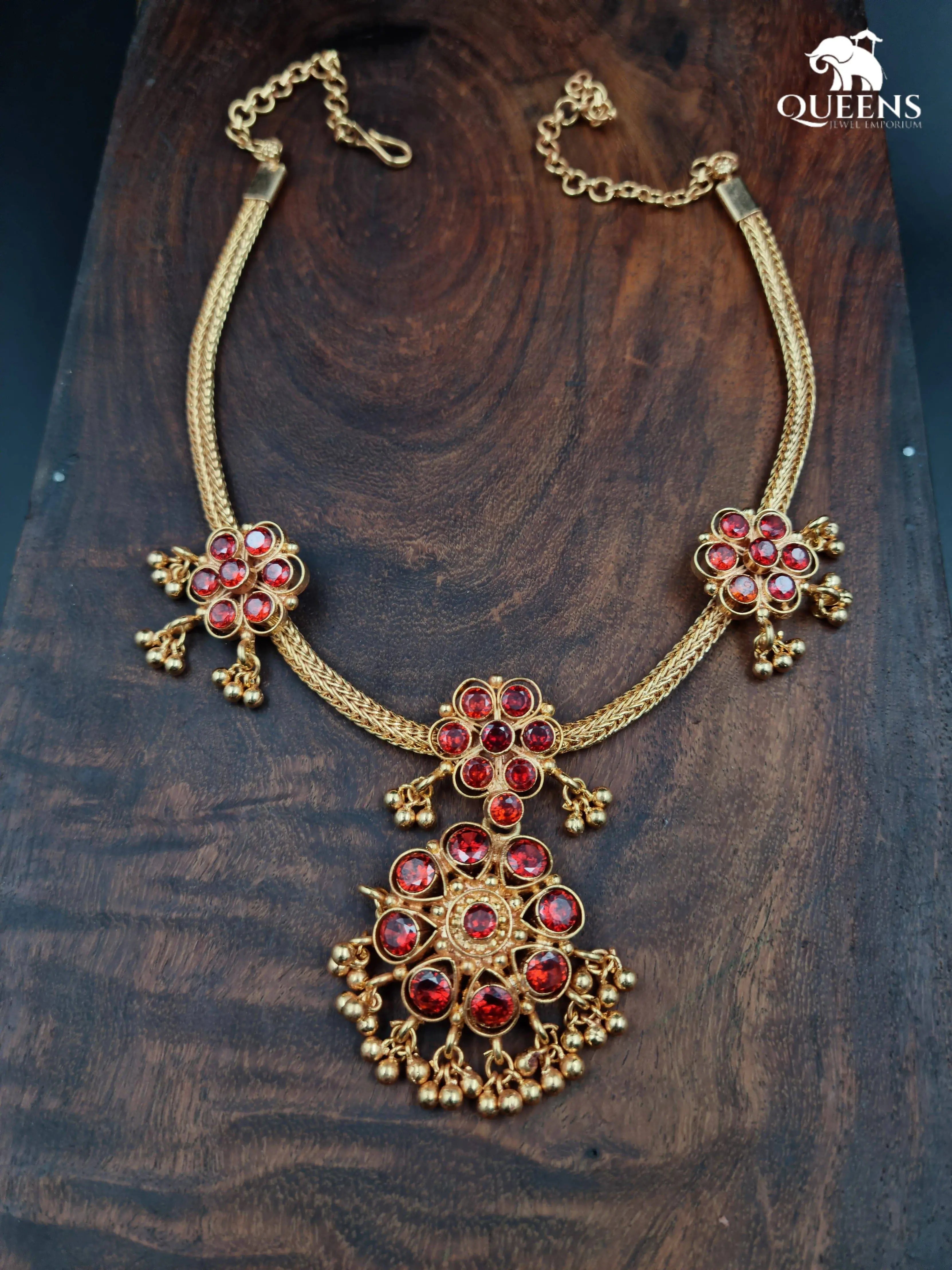 JAYAPRADHA ZIRCON NECKLACE - Queens Jewel Emporium