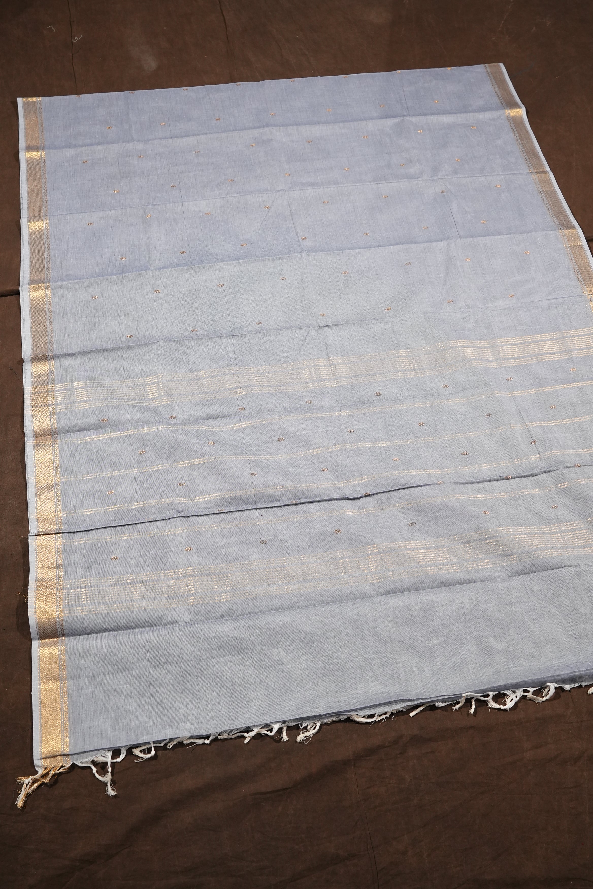 Grey Kanchi Cotton Saree