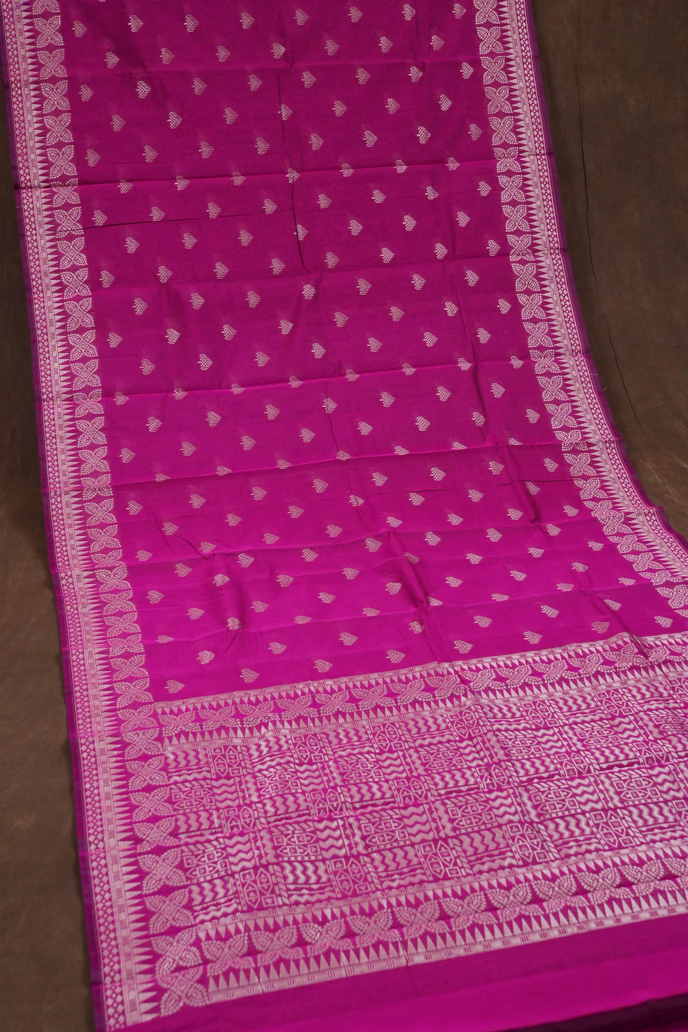 Purple Semi Silk Cotton Saree