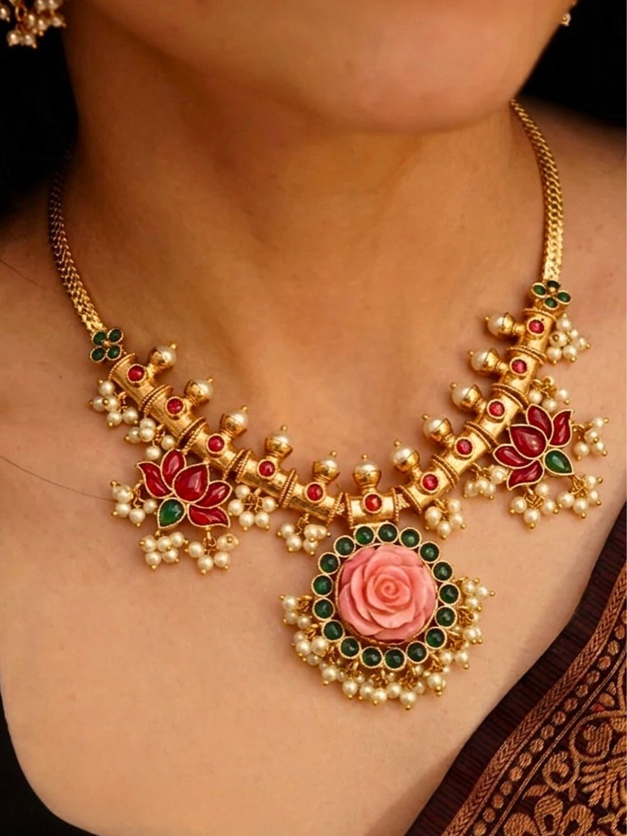 Kamatchi Guttapusalu Necklace