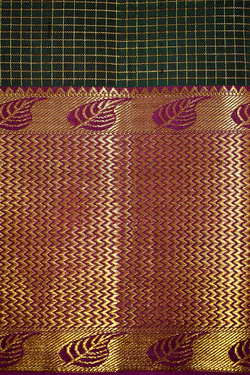 KANJI PATTU KATTAM SILK SAREE - Queens Jewel Emporium