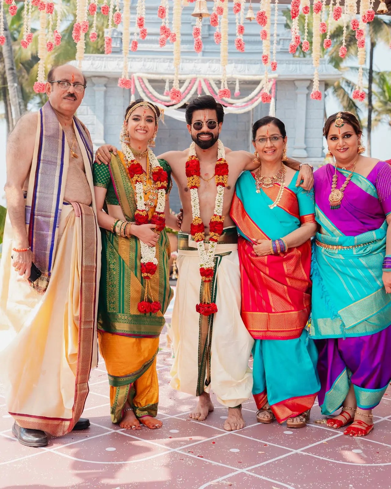 KEERTHY SURESH FAMLY LOOK - Queens Jewel Emporium