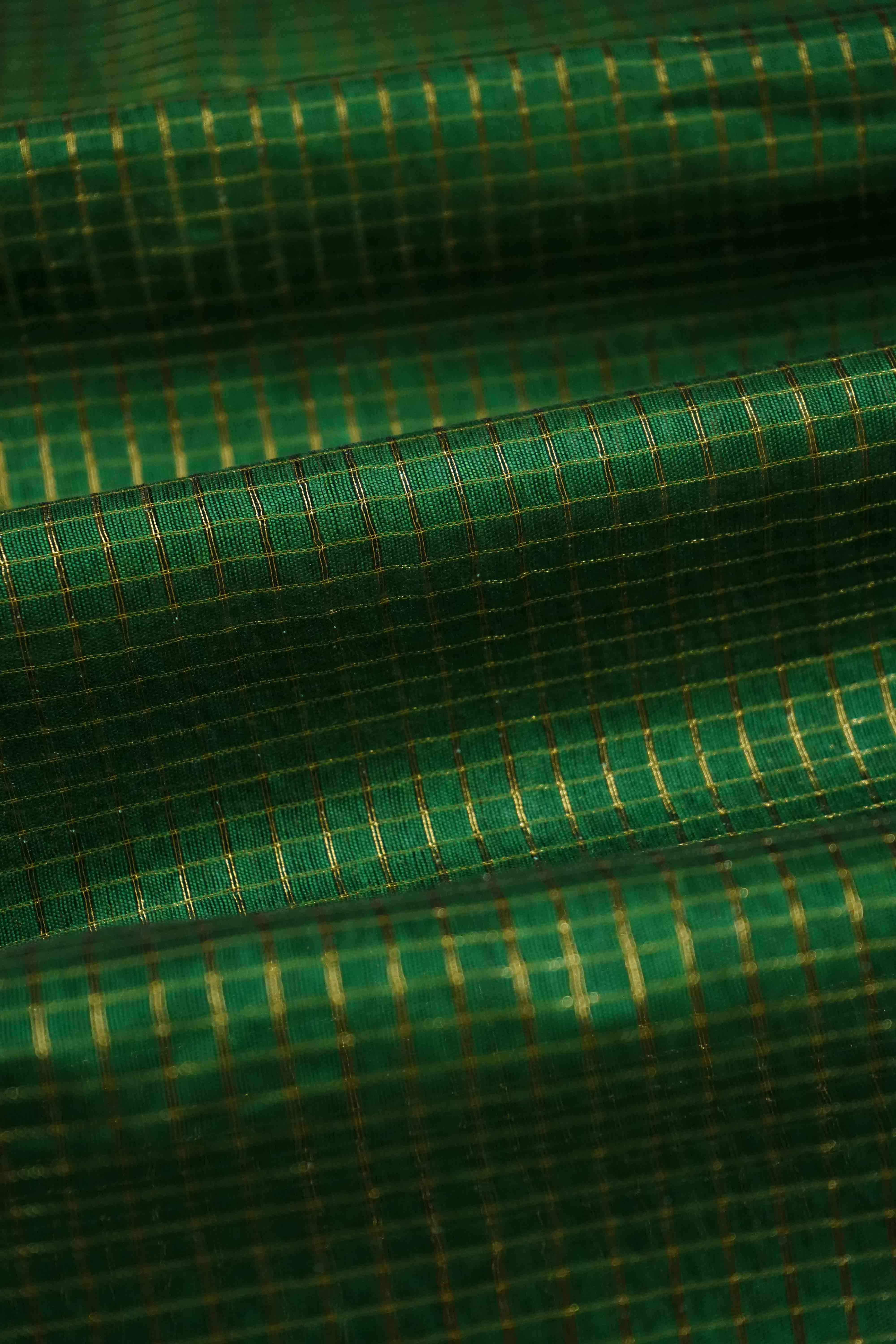 KIWI GREEN  MAHESHWARI SAREE - Queens Jewel Emporium