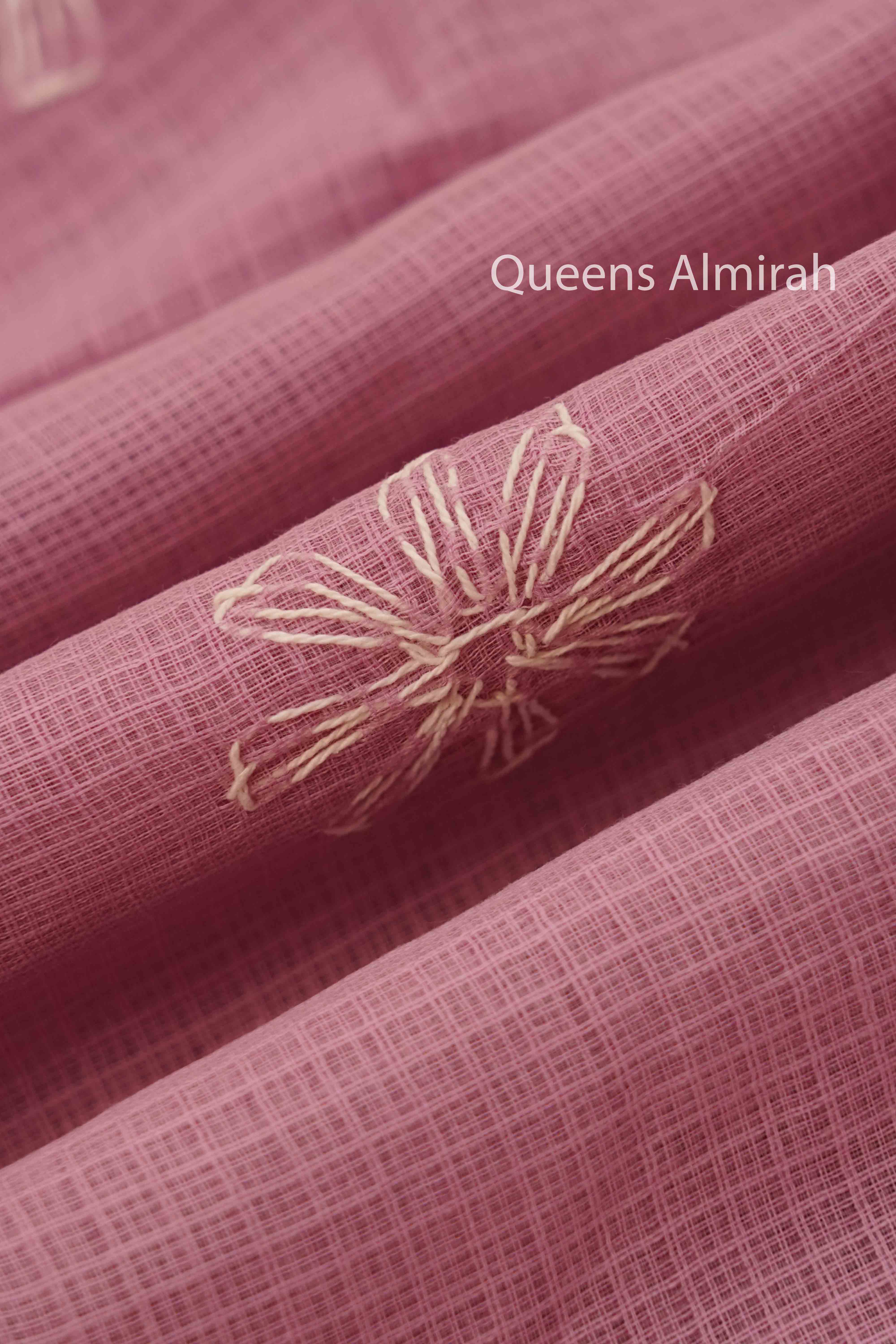 LAVENDER PINK CHIKANKARI SAREE - Queens Jewel Emporium