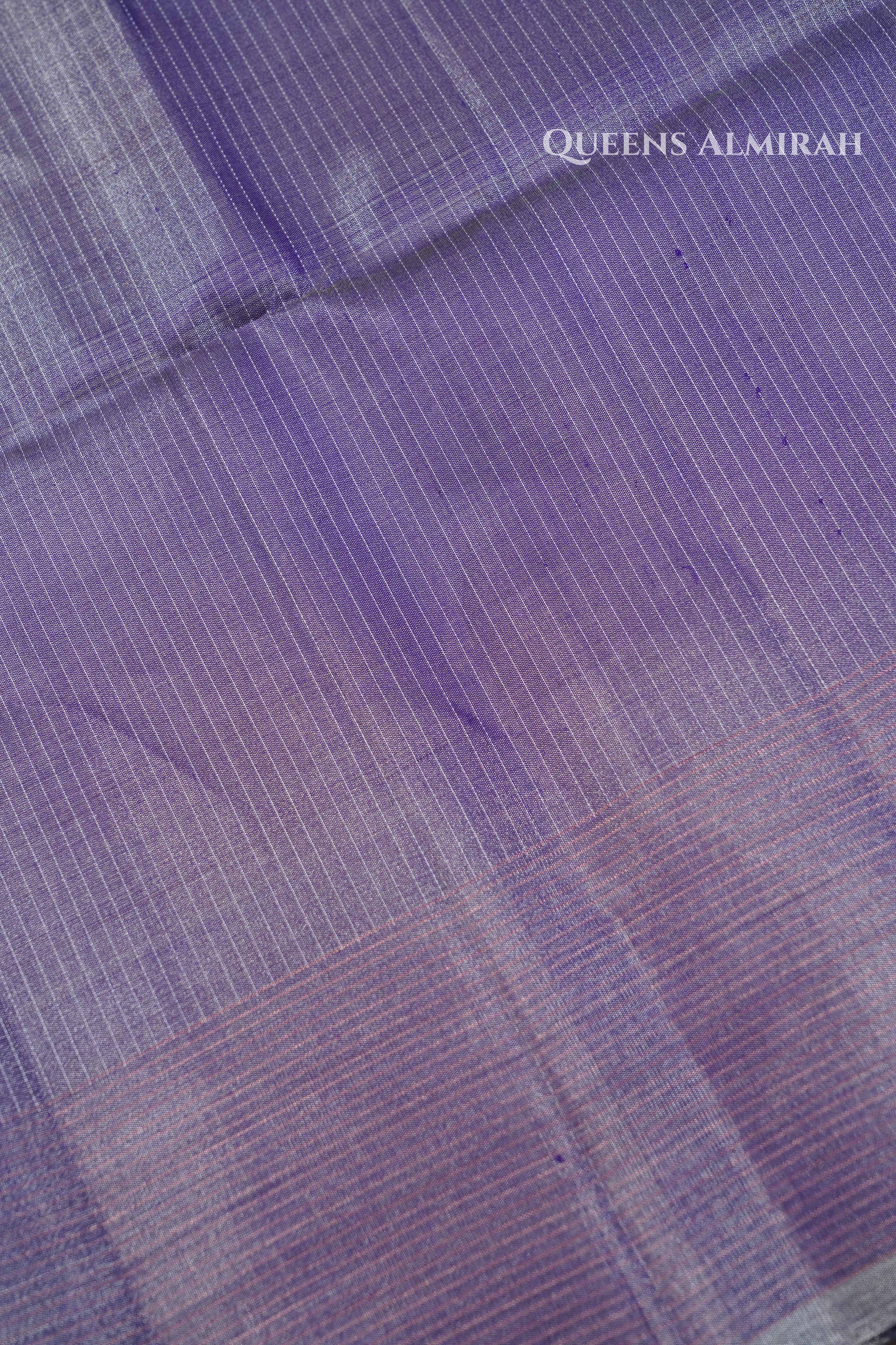 Lavender Purple Pure Soft Silk Saree QUEENS ALMIRAH