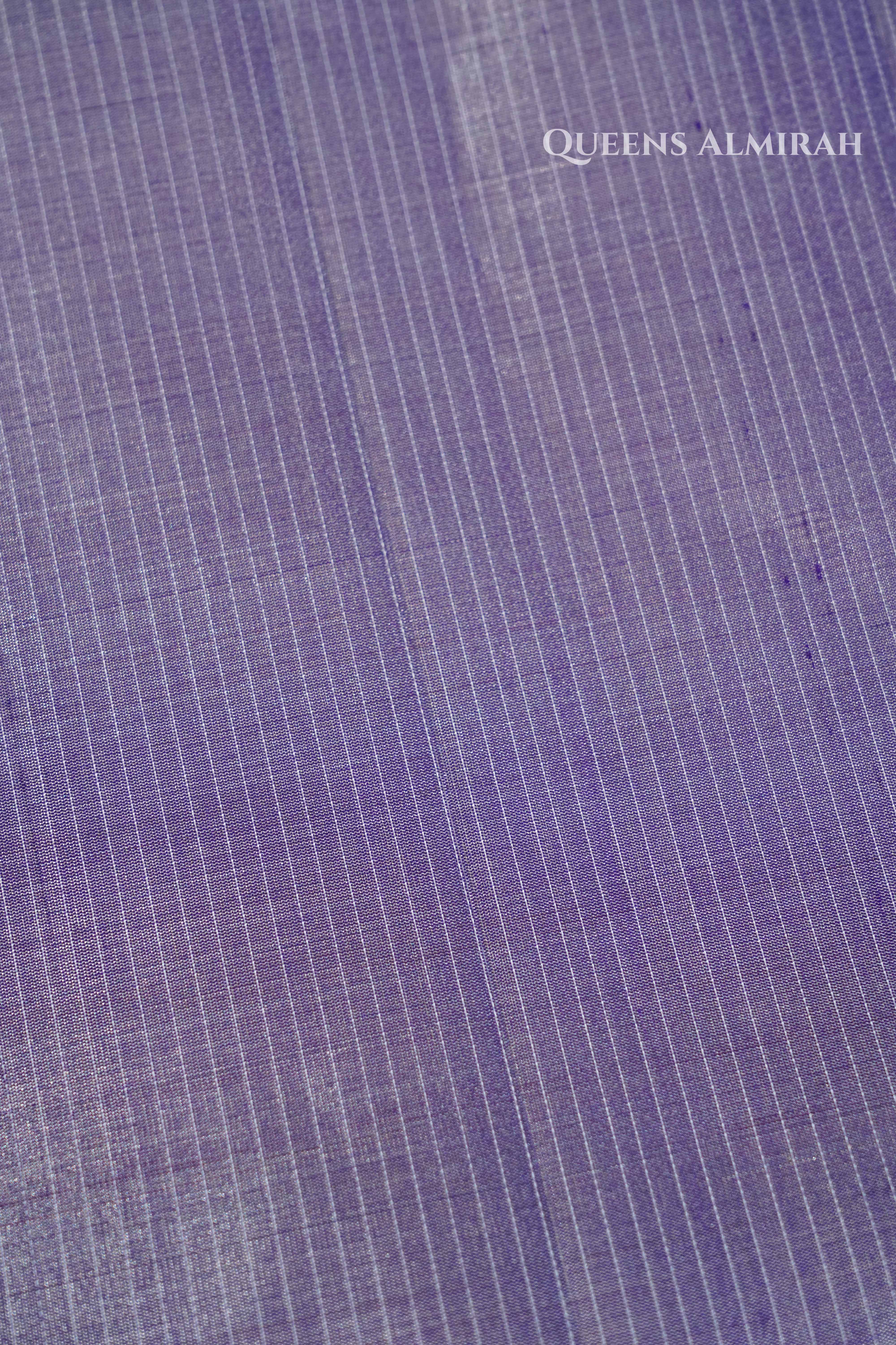 Lavender Purple Pure Soft Silk Saree QUEENS ALMIRAH