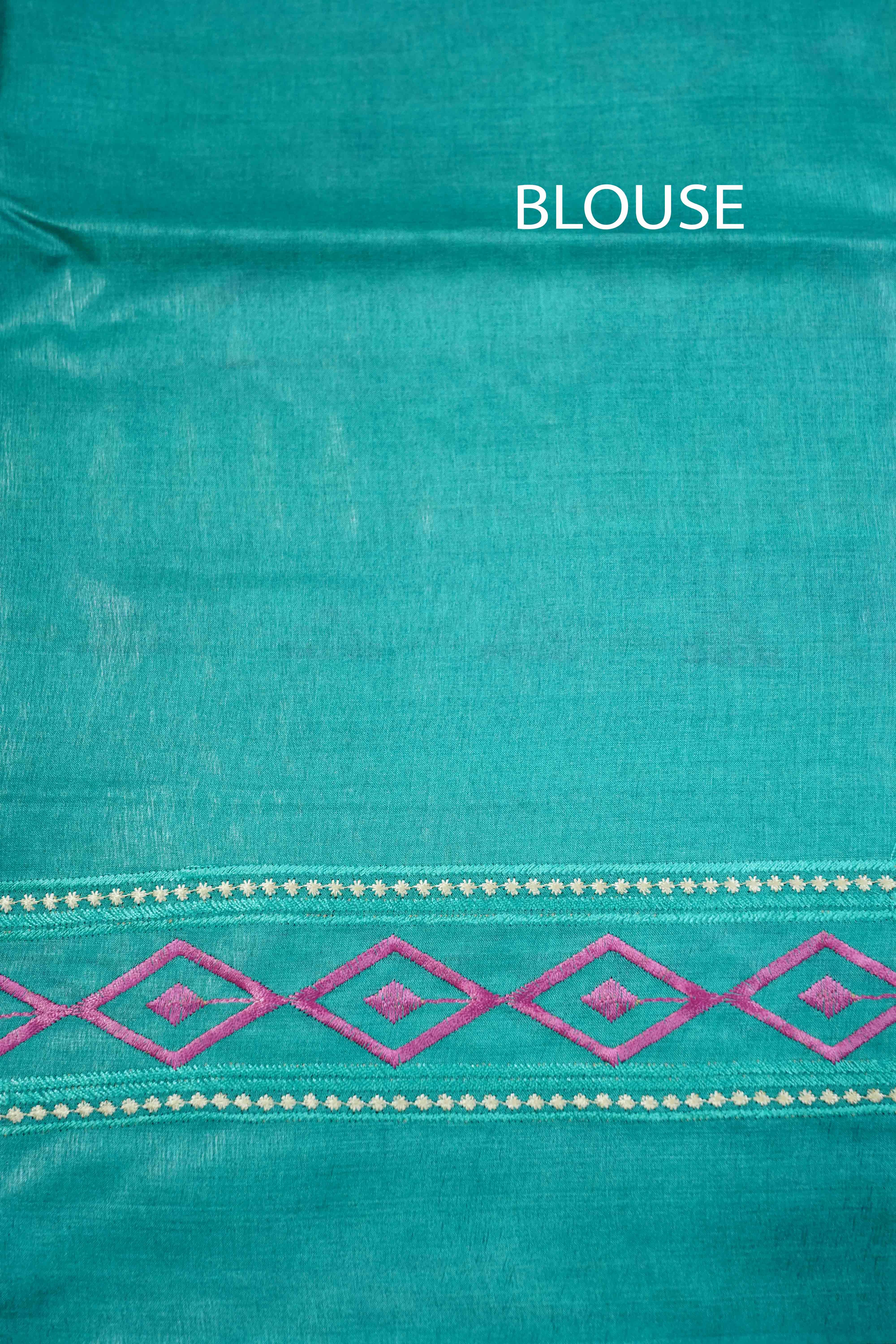 LIGHT PLUM WITH SEA BLUE PURE TUSSAR SILK SAREE - Queens Jewel Emporium