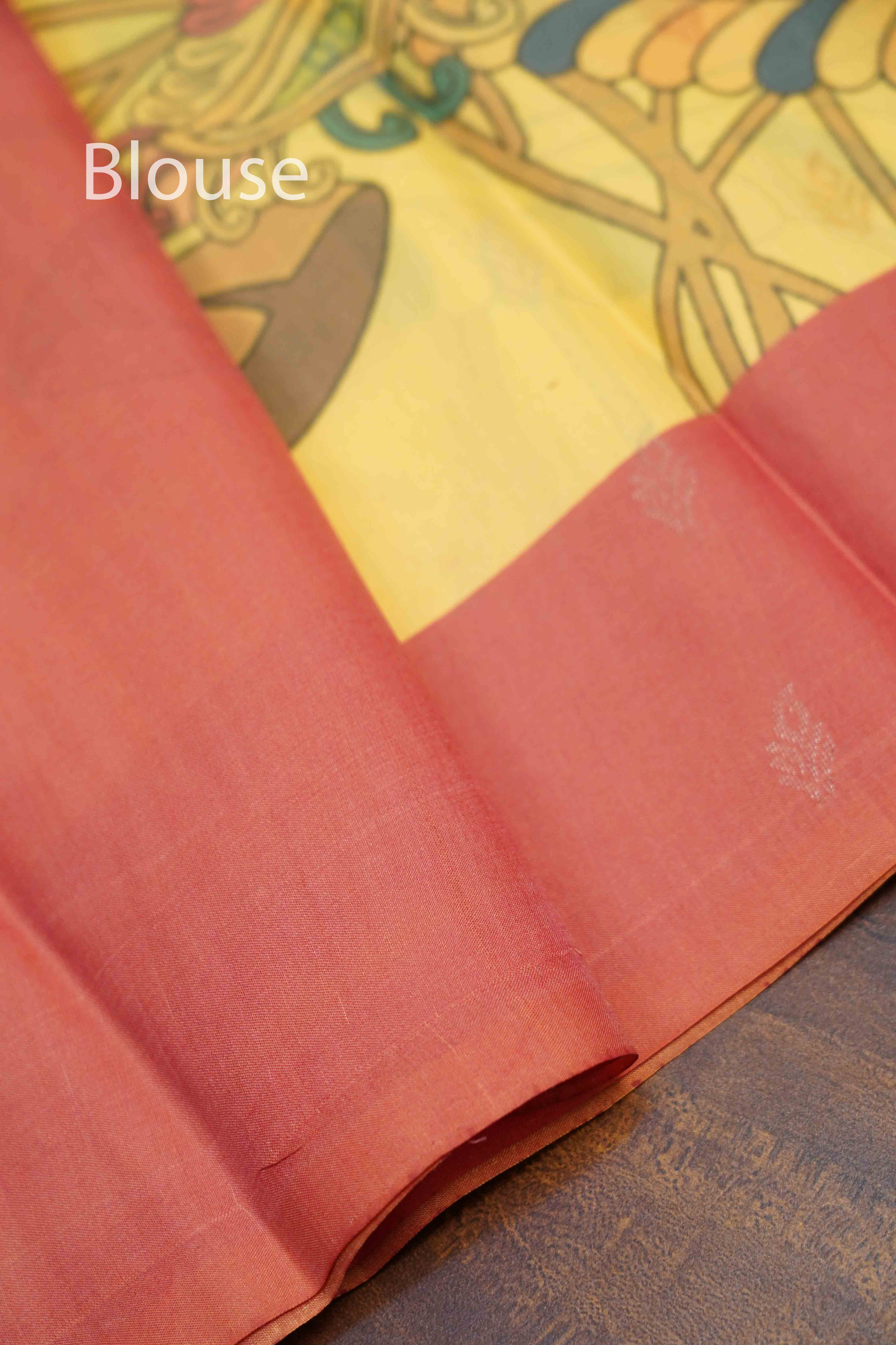 Lime Yellow Pure Kanchivaram Silk Saree QUEENS ALMIRAH