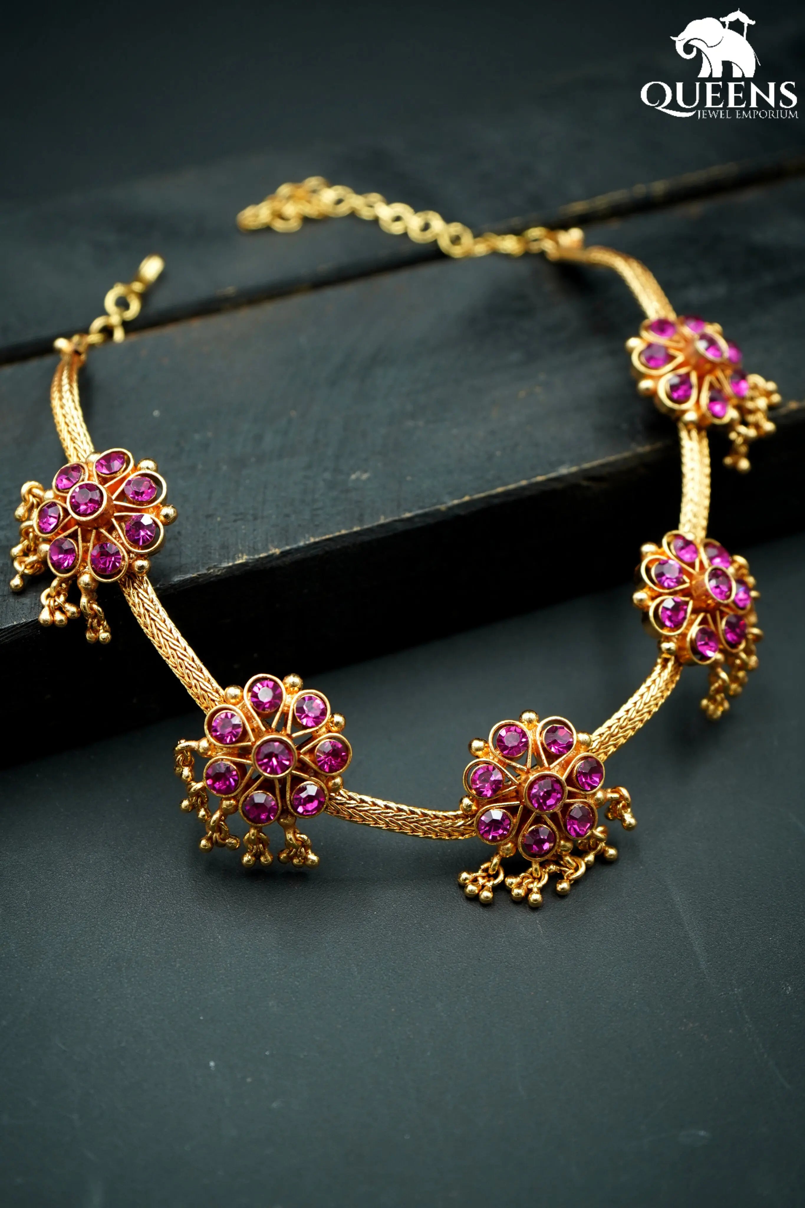 MADHUBANI ZIRCON NECKLACE - Queens Jewel Emporium