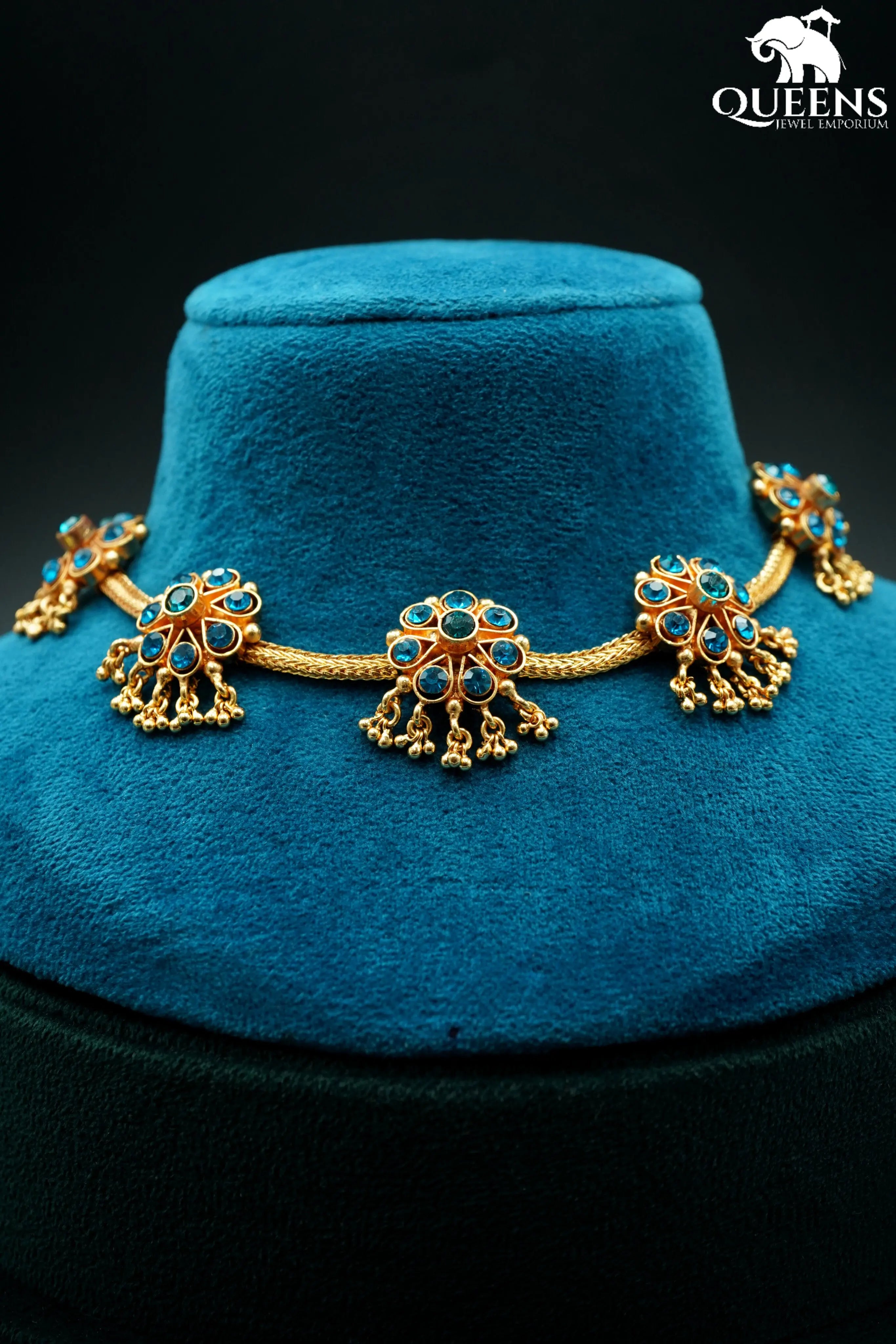 MADHUBANI ZIRCON NECKLACE - Queens Jewel Emporium