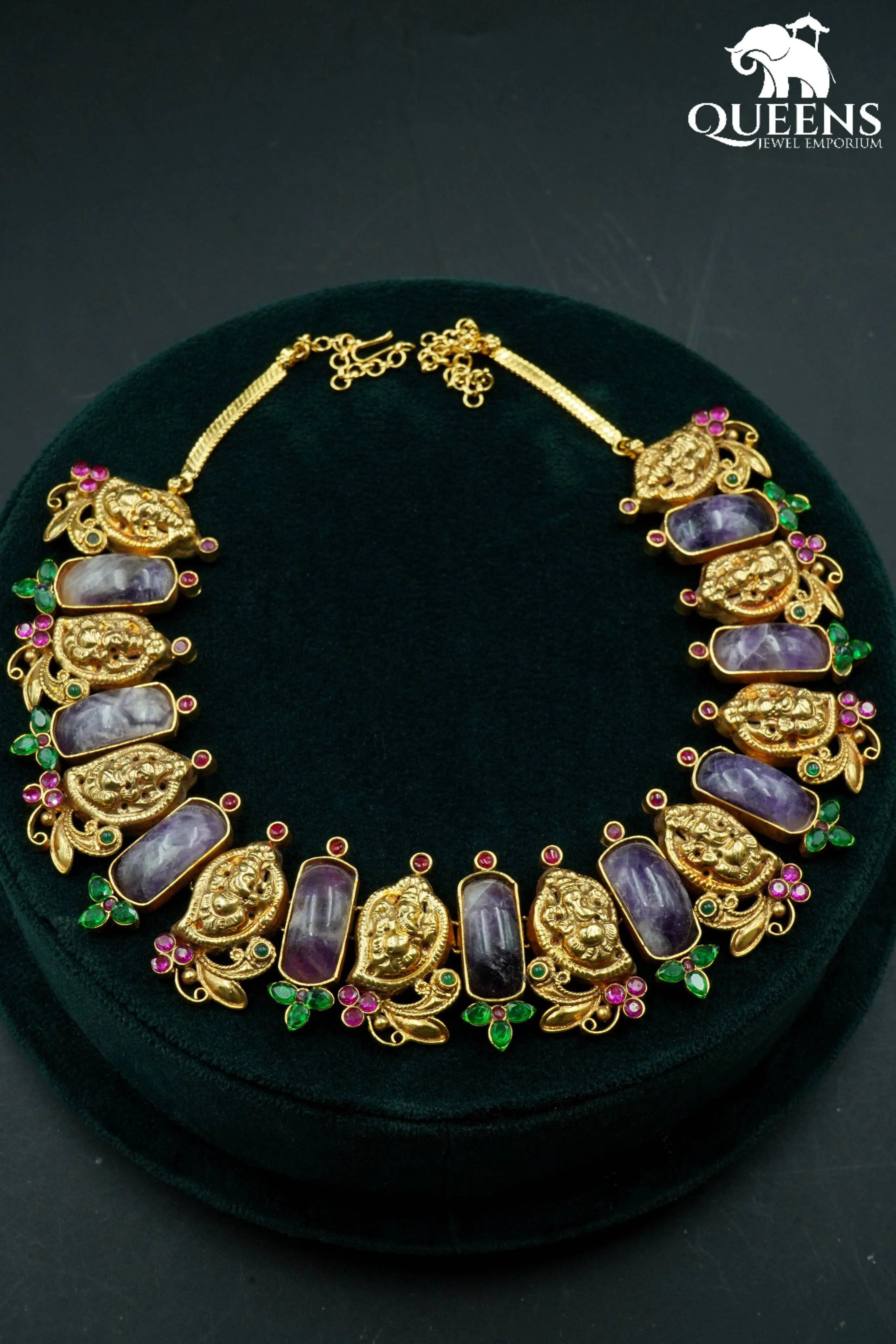 MADHURAM KEMP NECKLACE - Queens Jewel Emporium
