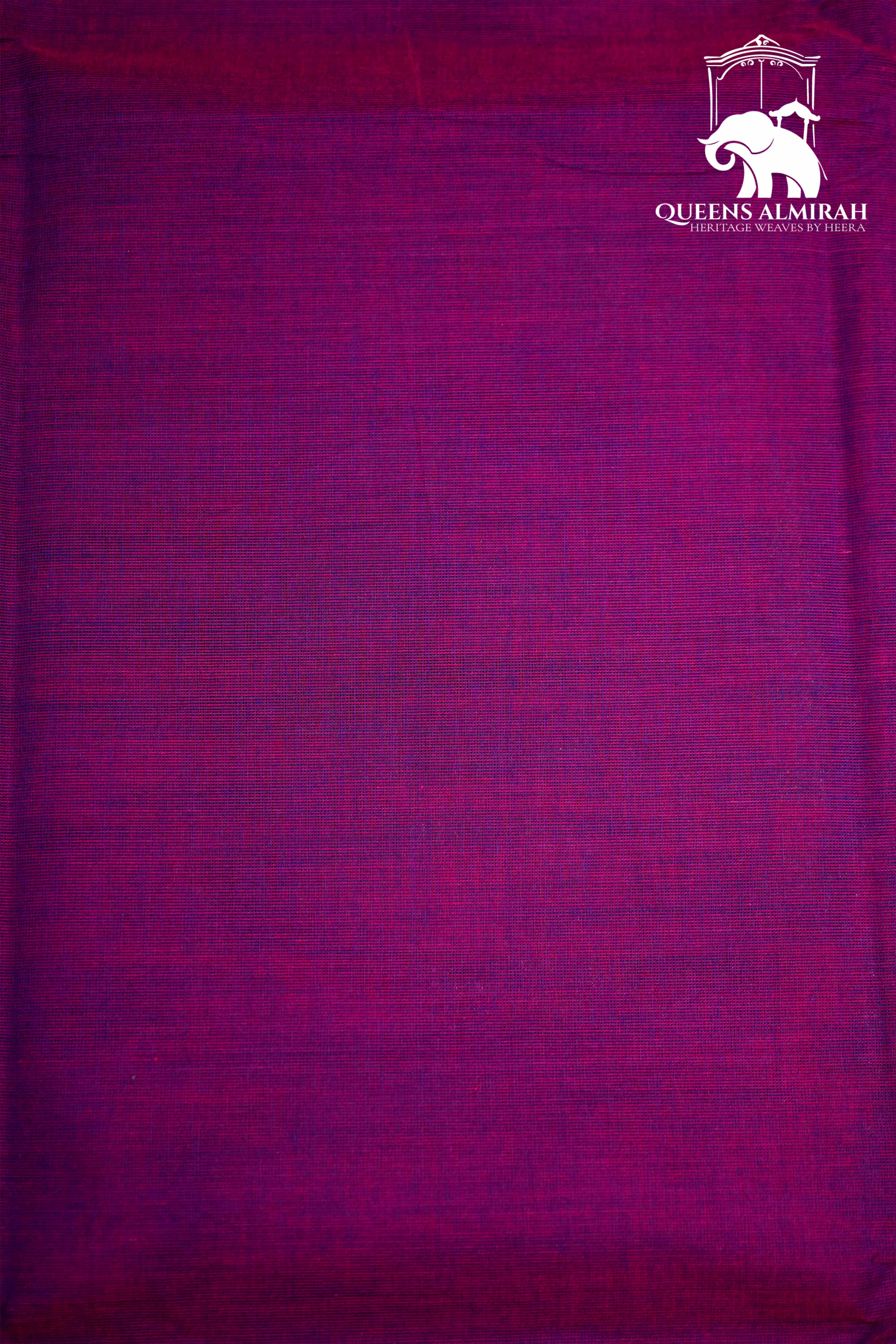 MAGENTA WITH DARK PURPLE KANCHI COTTON SAREE - Queens Jewel Emporium