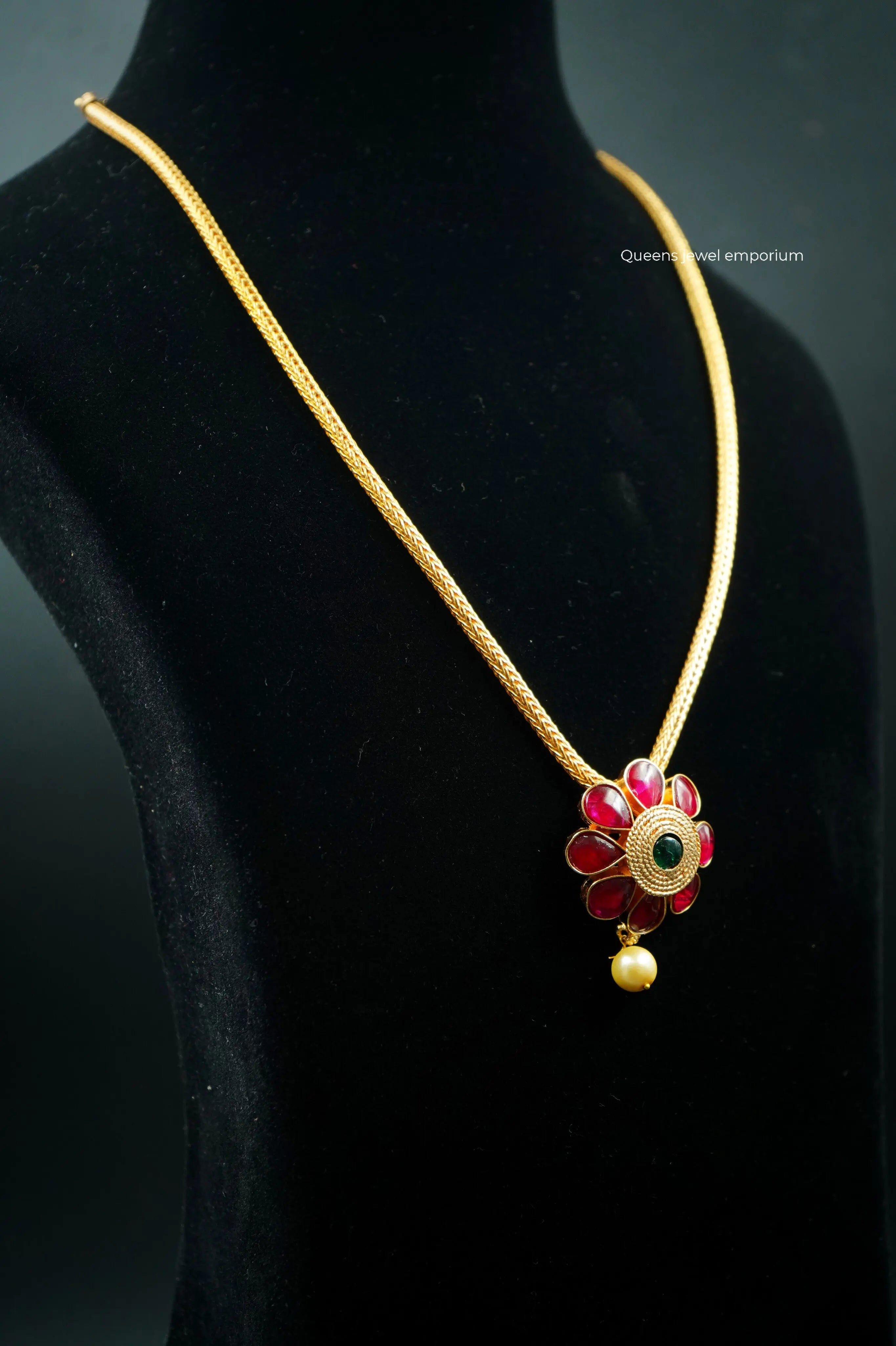 MALINI FLORAL NECKLACE - Queens Jewel Emporium