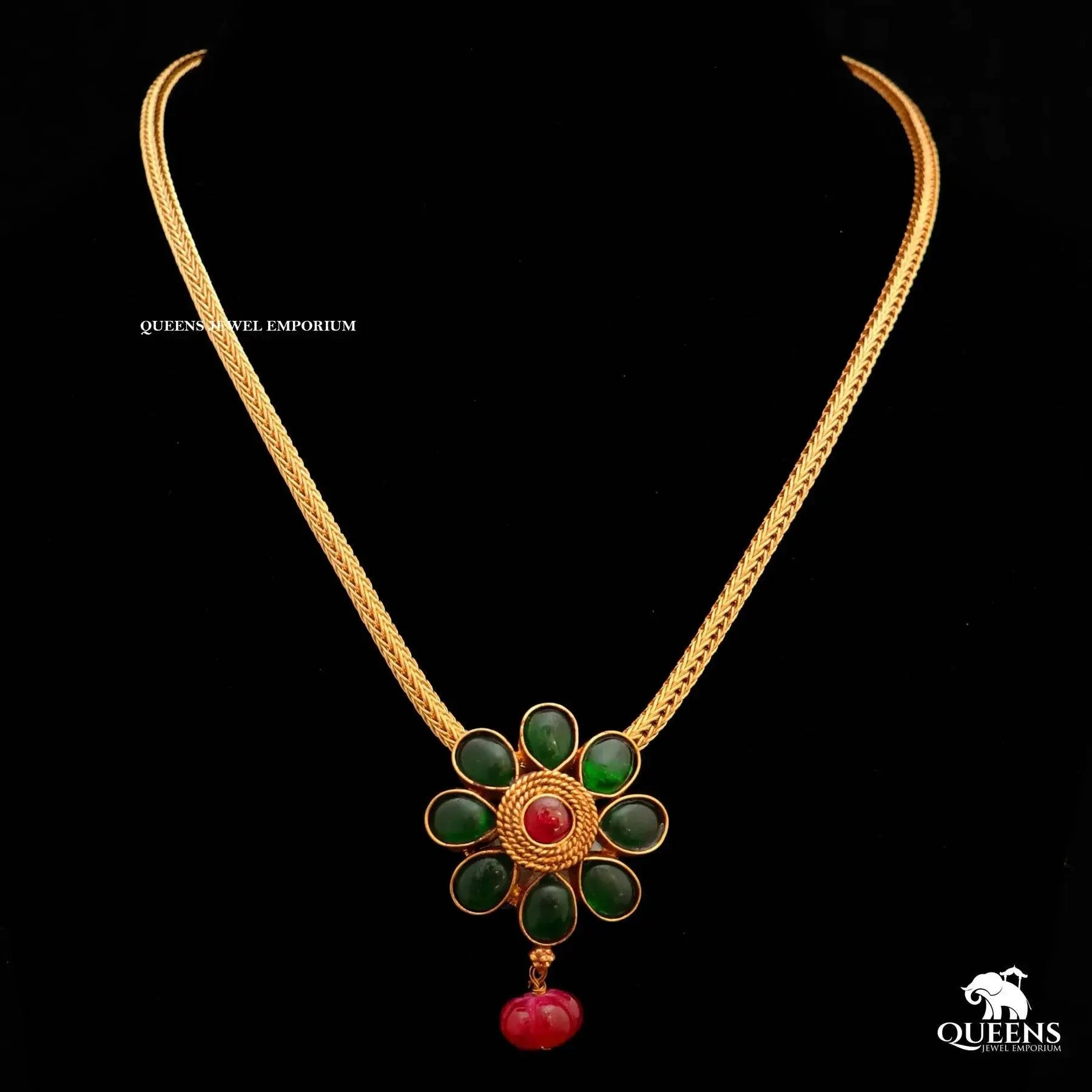 MALINI FLORAL NECKLACE - Queens Jewel Emporium
