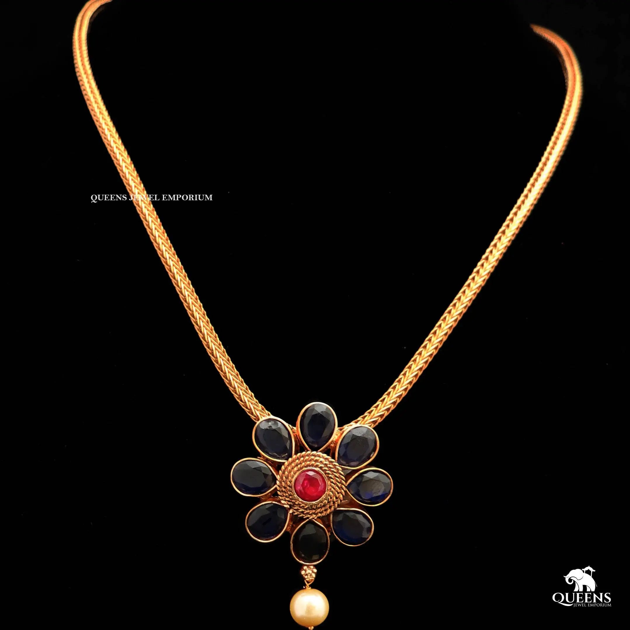 MALINI FLORAL NECKLACE - Queens Jewel Emporium