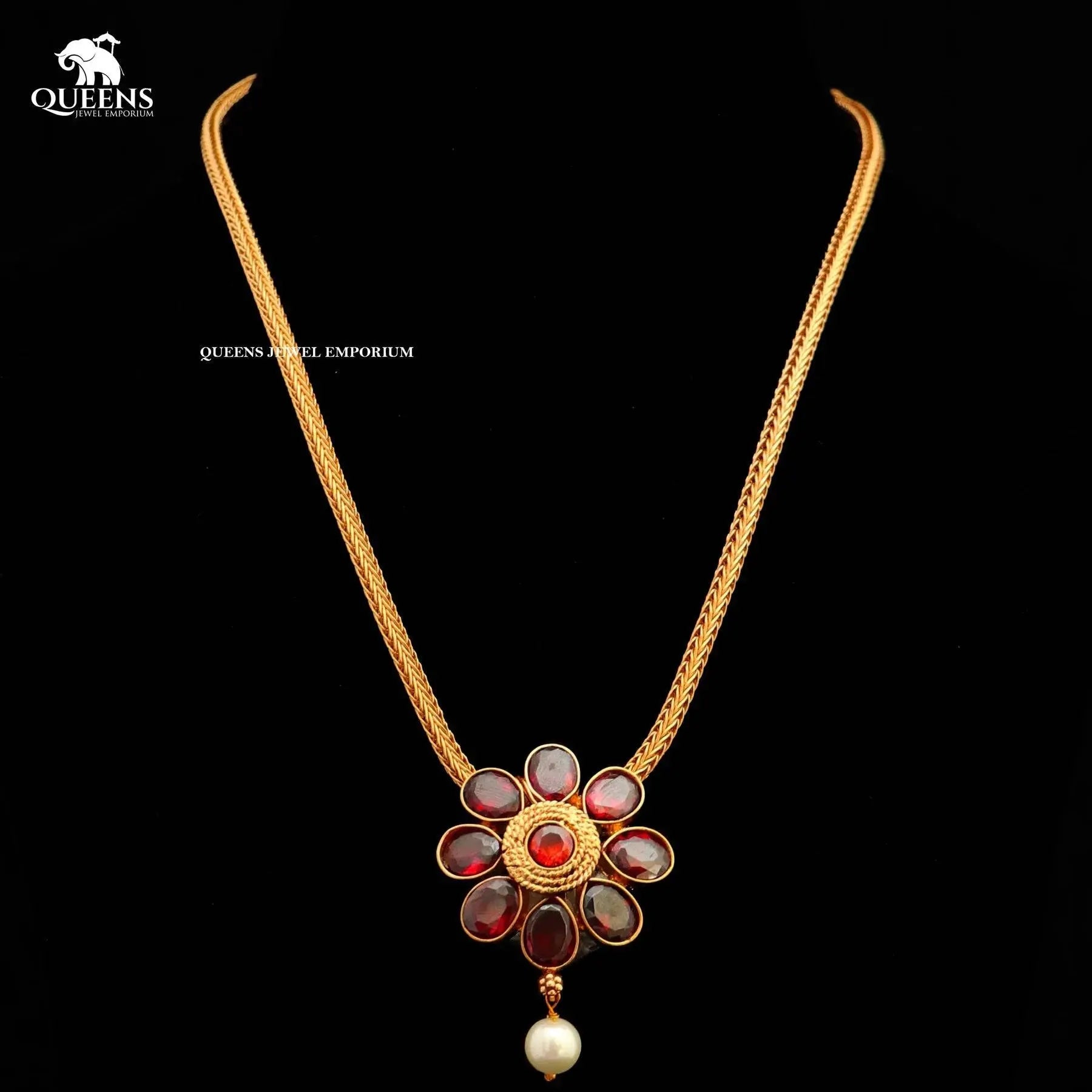 MALINI FLORAL NECKLACE - Queens Jewel Emporium