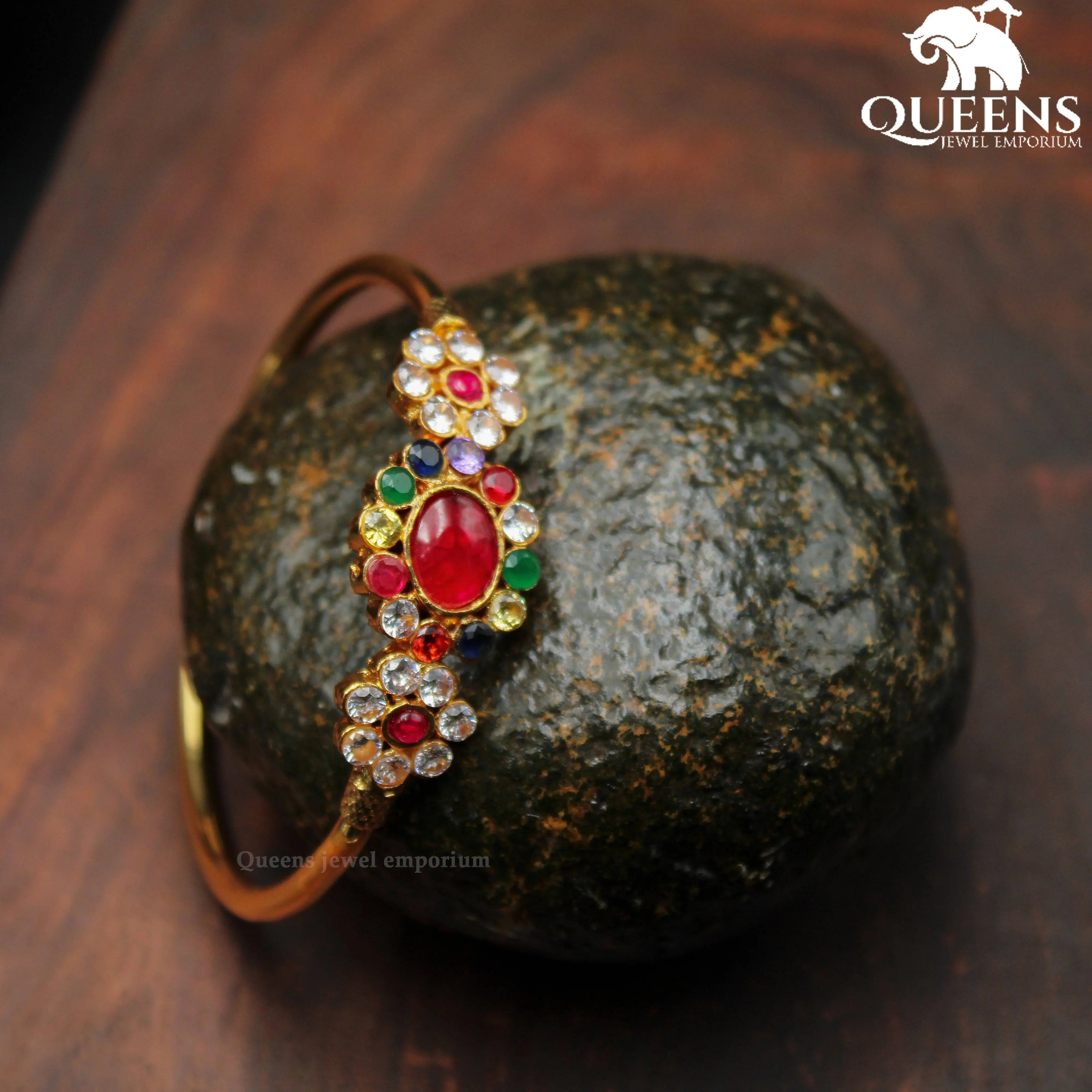 MANASI BANGLE - NAVARATNA - Queens Jewel Emporium