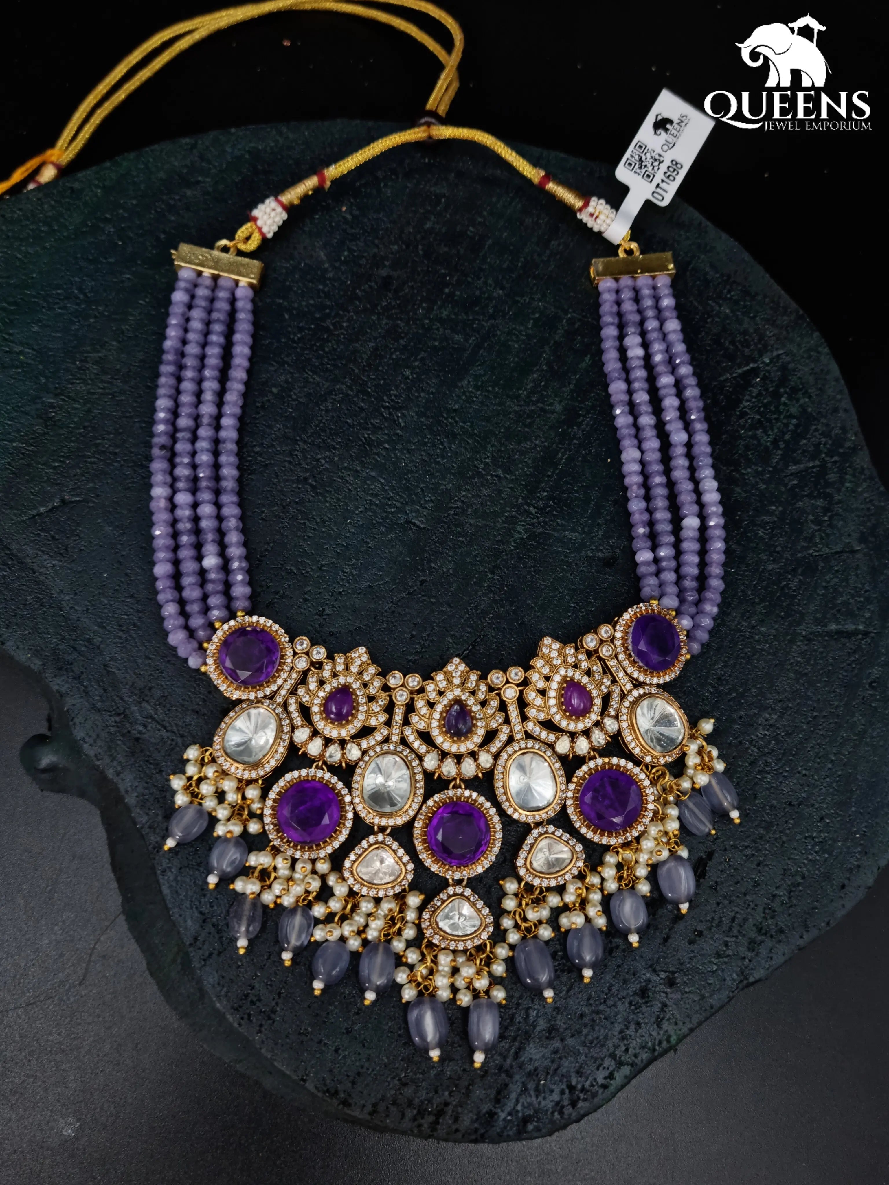 MANISHA VICTORIAN NECKLACE - Queens Jewel Emporium