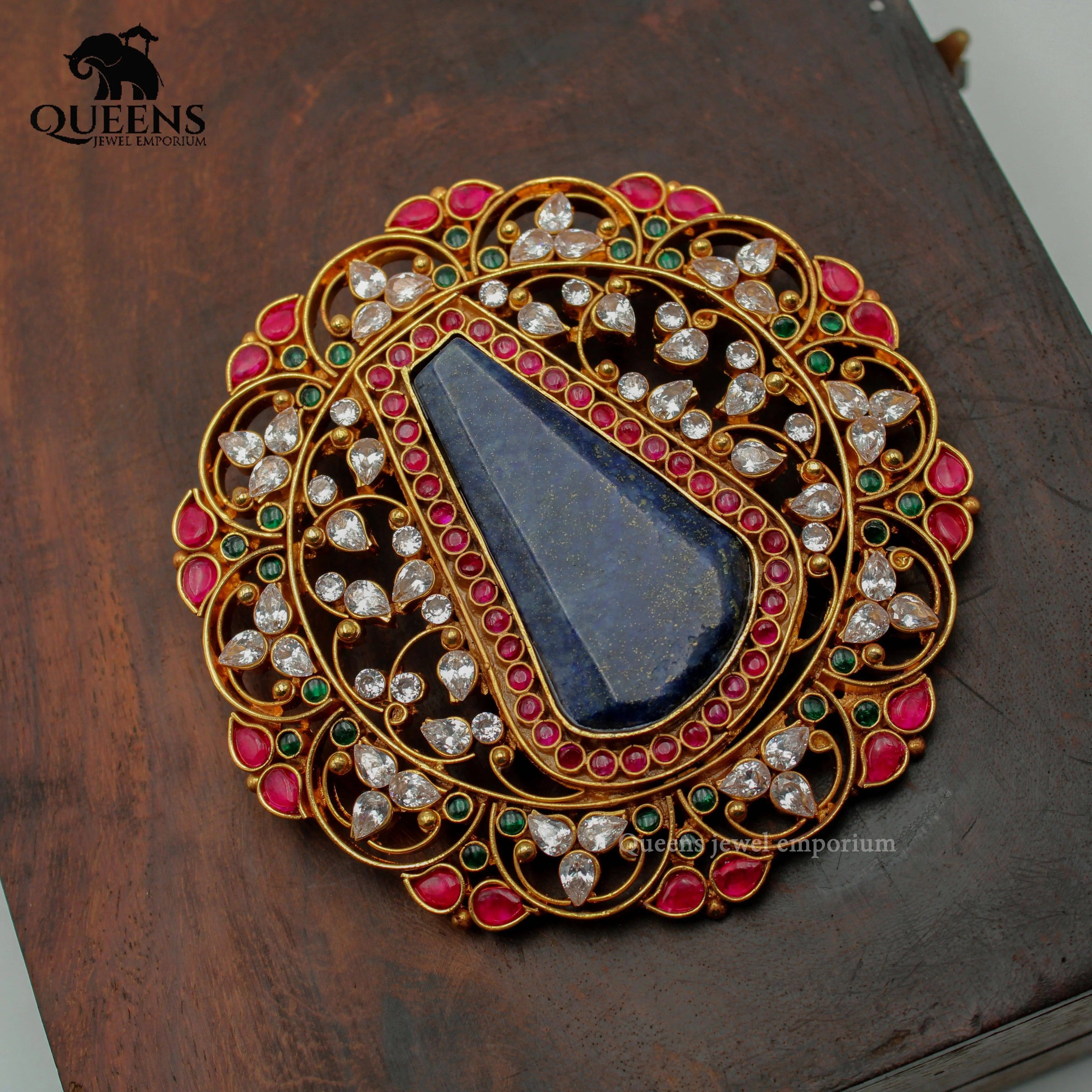 MATHU KEMP PENDANT MULTICOLOUR - Queens Jewel Emporium