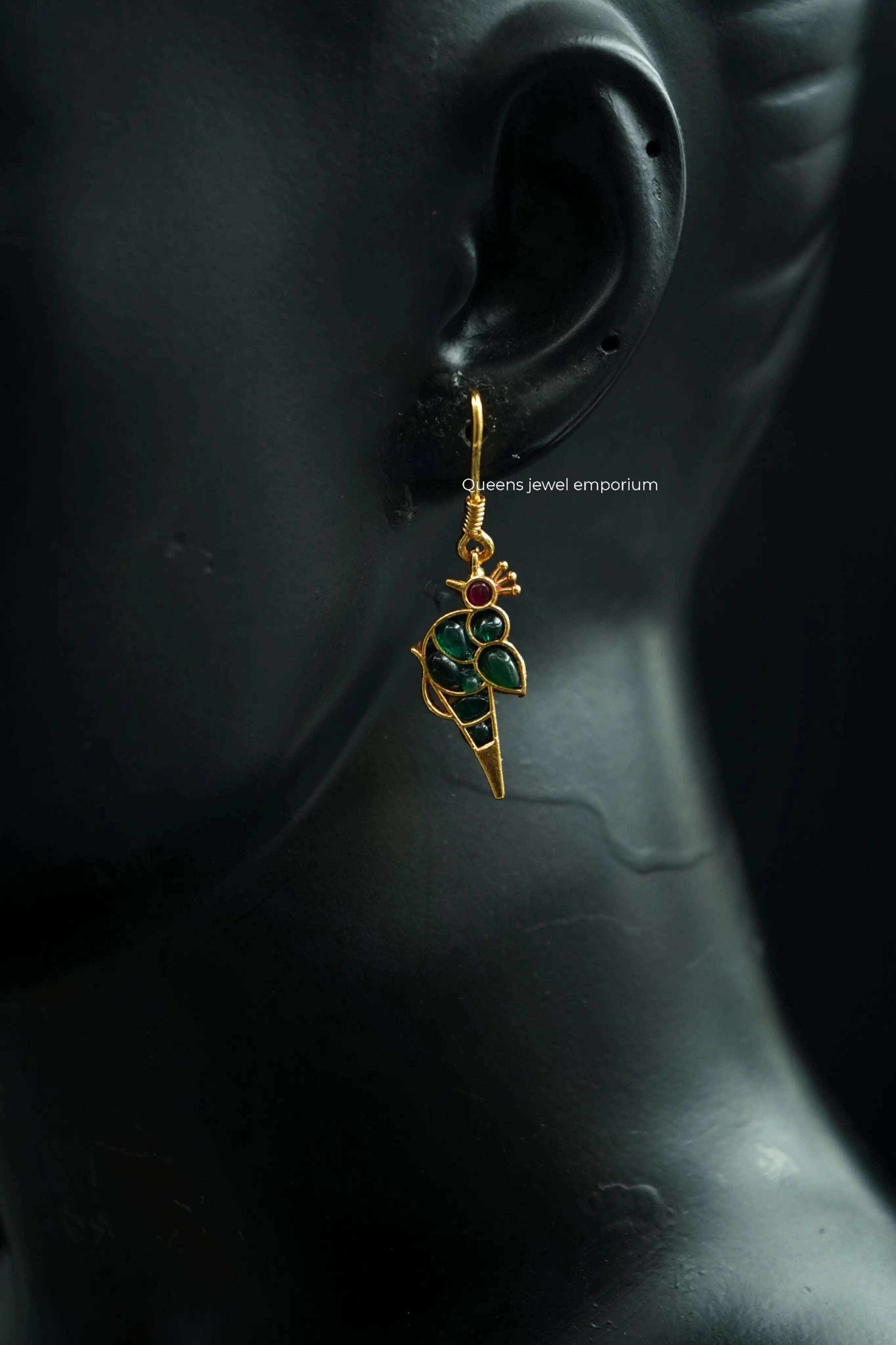 MATHU NECKLACE SET -GREEN - Queens Jewel Emporium