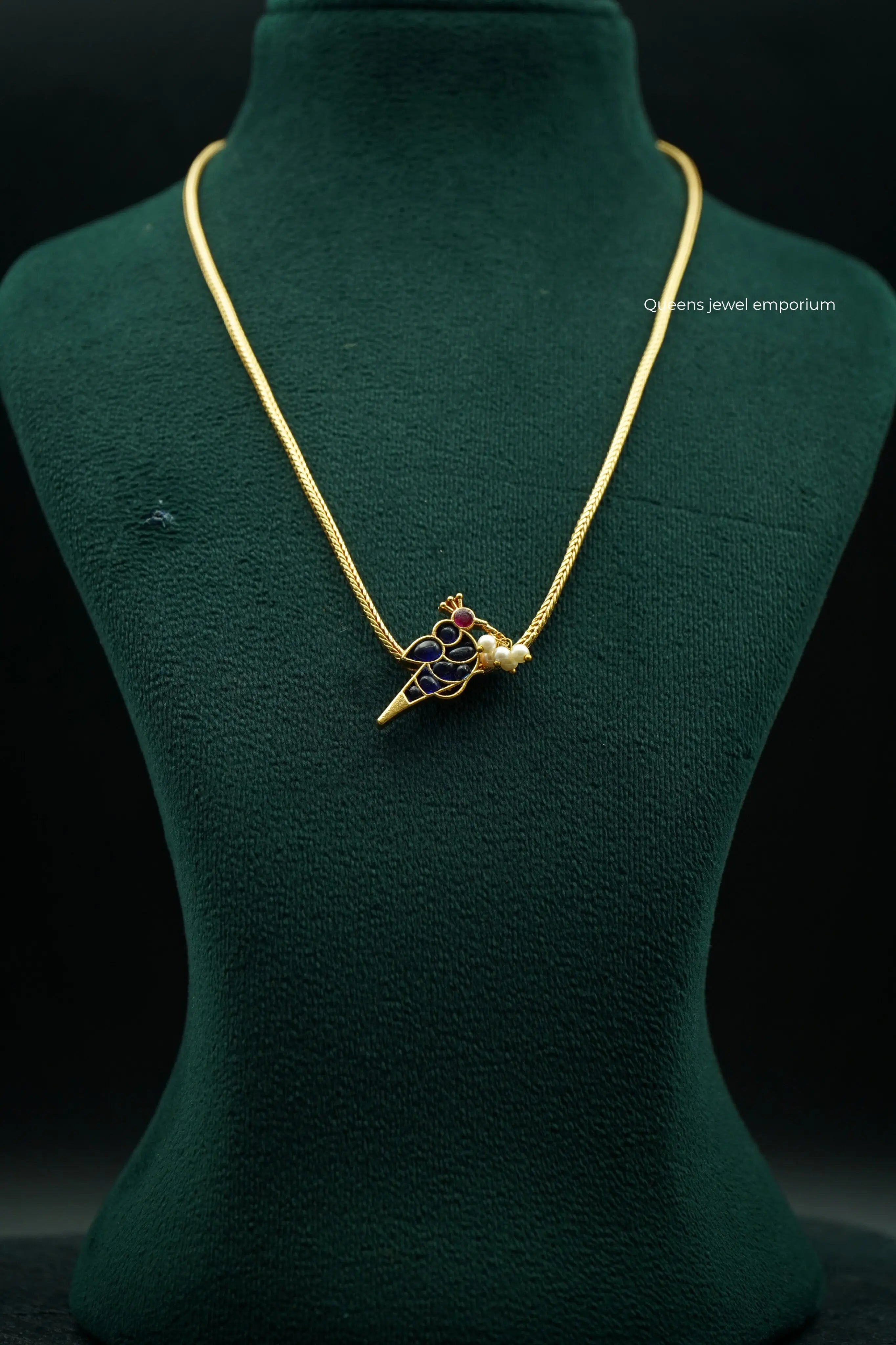 MATHU  NECKLACE SET - NAVY BLUE - Queens Jewel Emporium