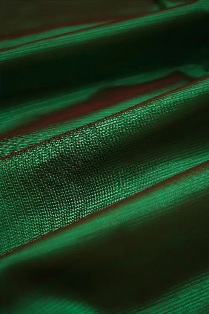 MINT GREEN WITH WOVEN BORDER MANGALGIRE SAREE - Queens Jewel Emporium