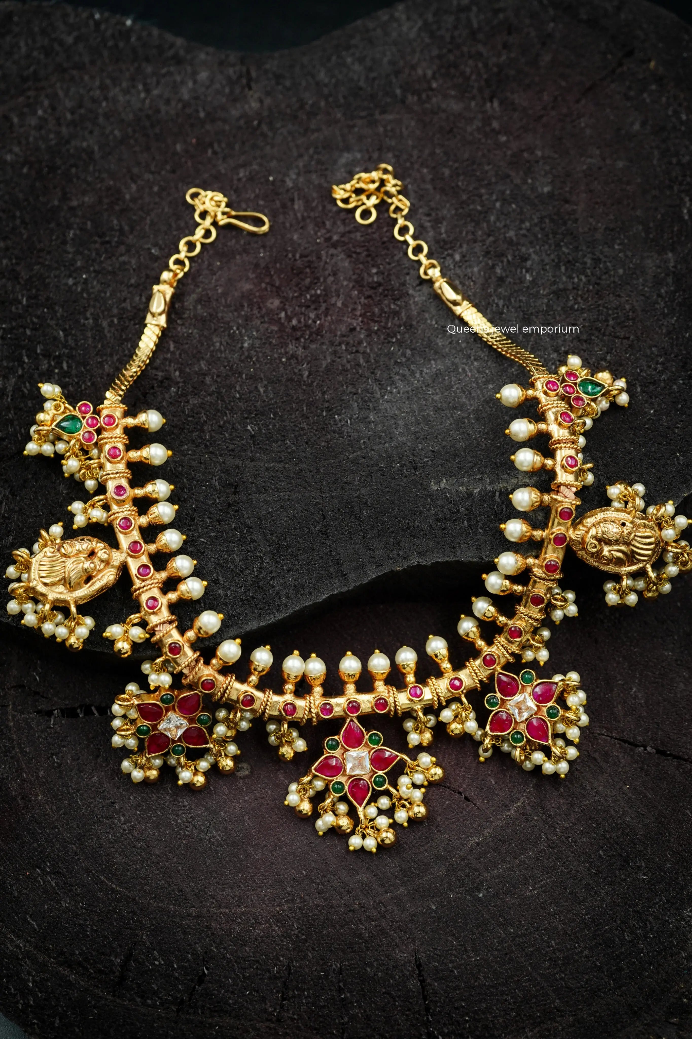 MITHILA GUTTA PUSALU NECKLACE - Queens Jewel Emporium