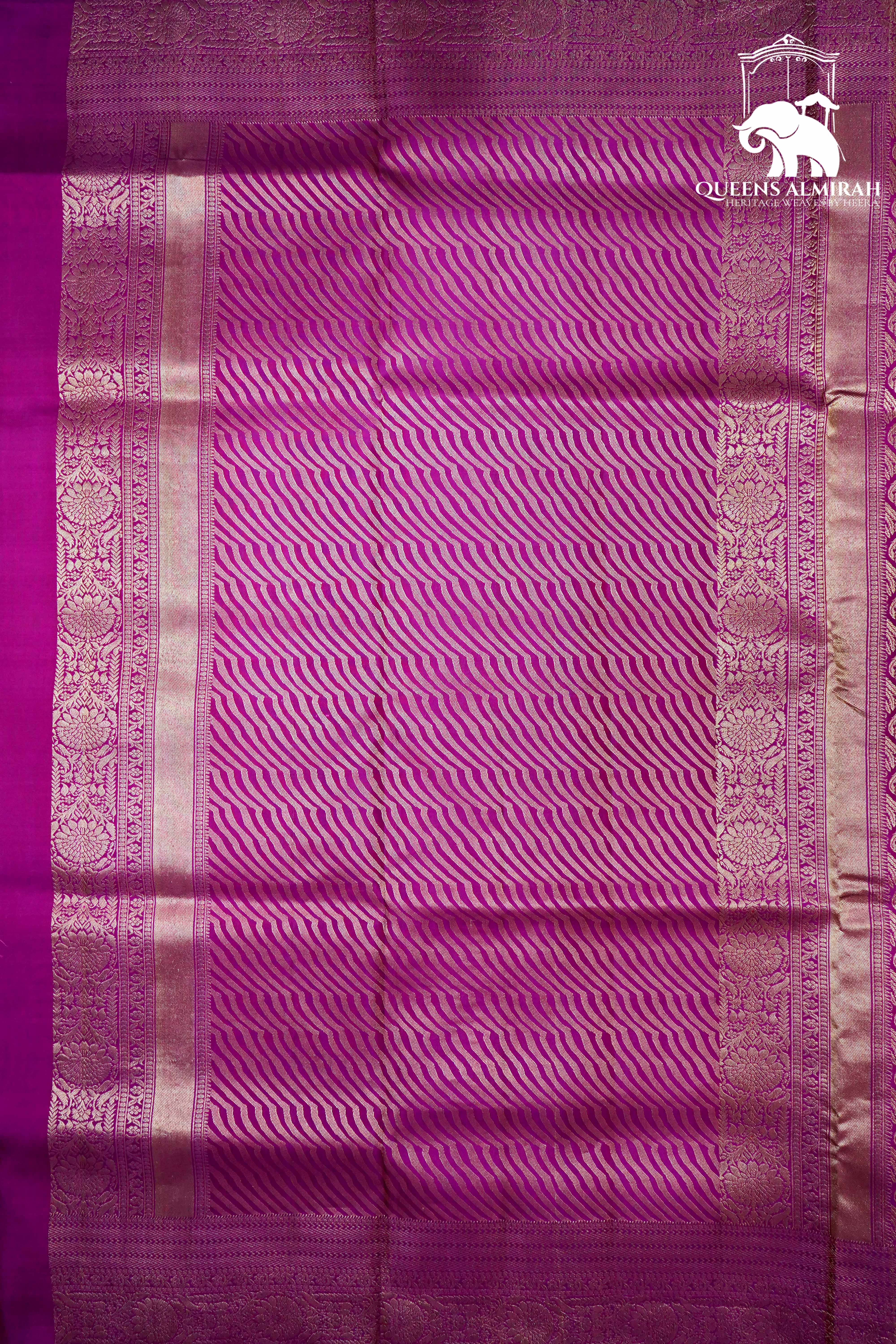 MULLED WINE WITH WOVEN BORDER SOFT SILK SAREE - Queens Jewel Emporium