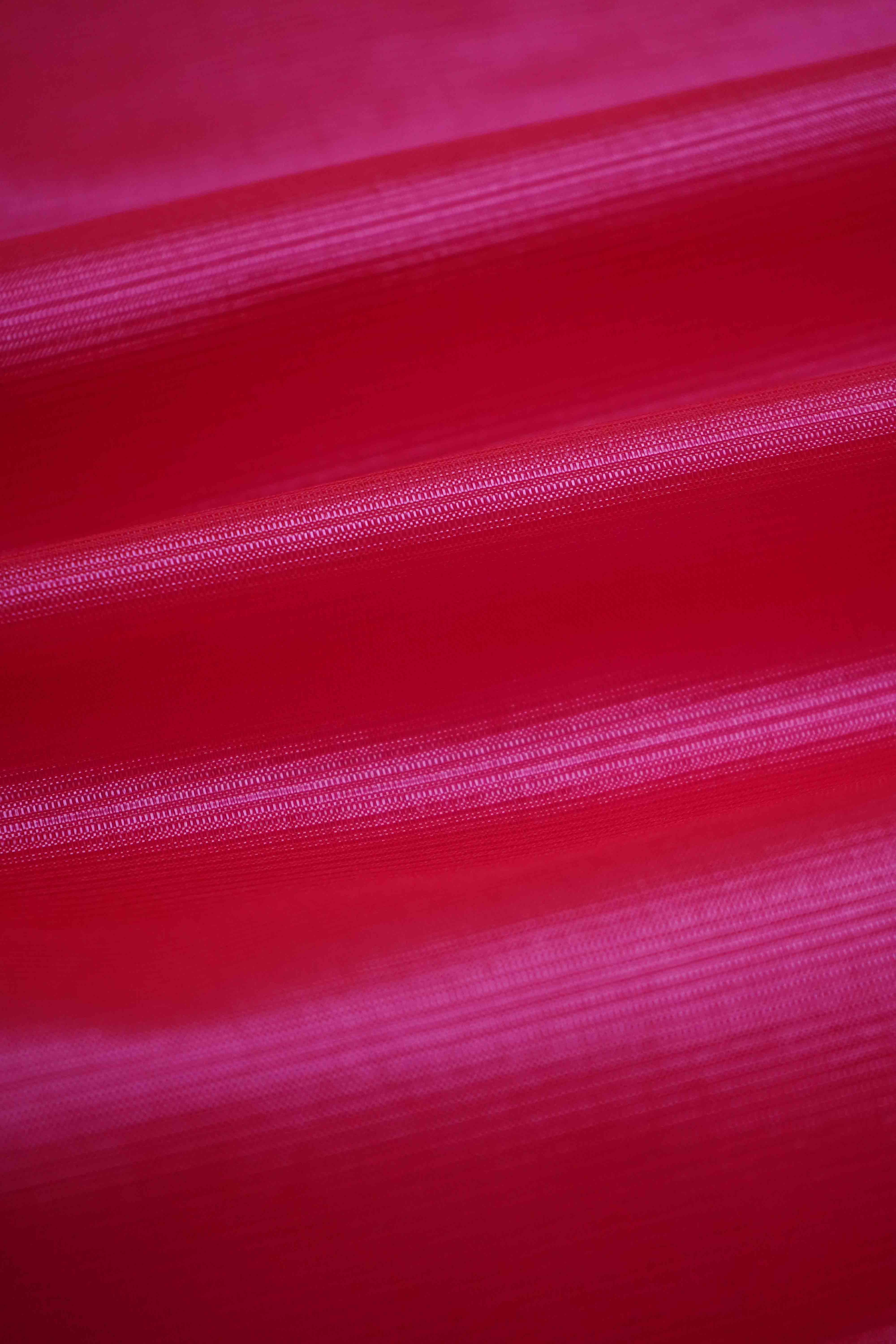 MAGENTA WIITH WOVEN BORDER MANGALGIRI SAREE - Queens Jewel Emporium