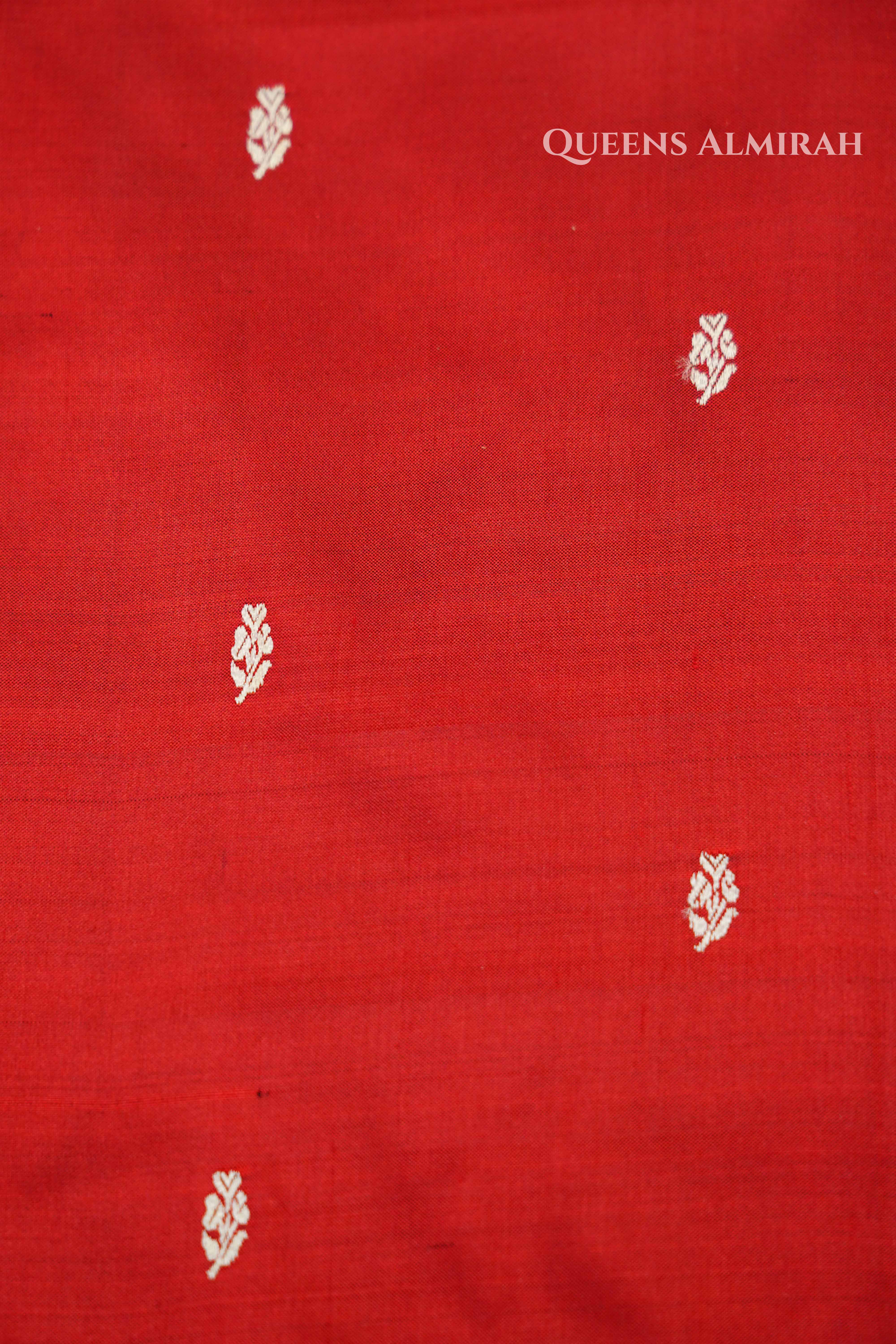 Maroon Banarasi Silk Saree QUEENS ALMIRAH