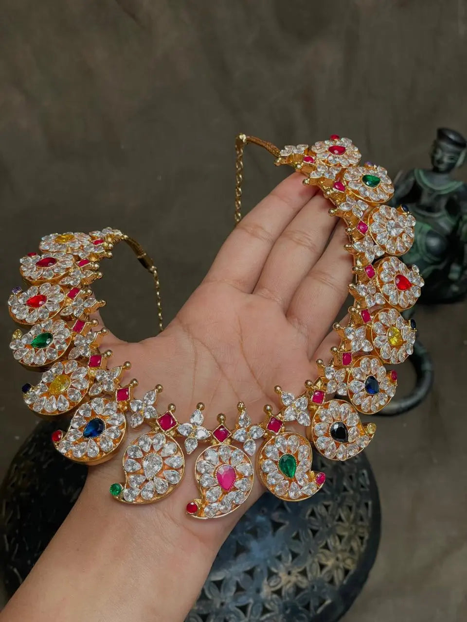 Mathavi Mango Necklace - Queens Jewel Emporium