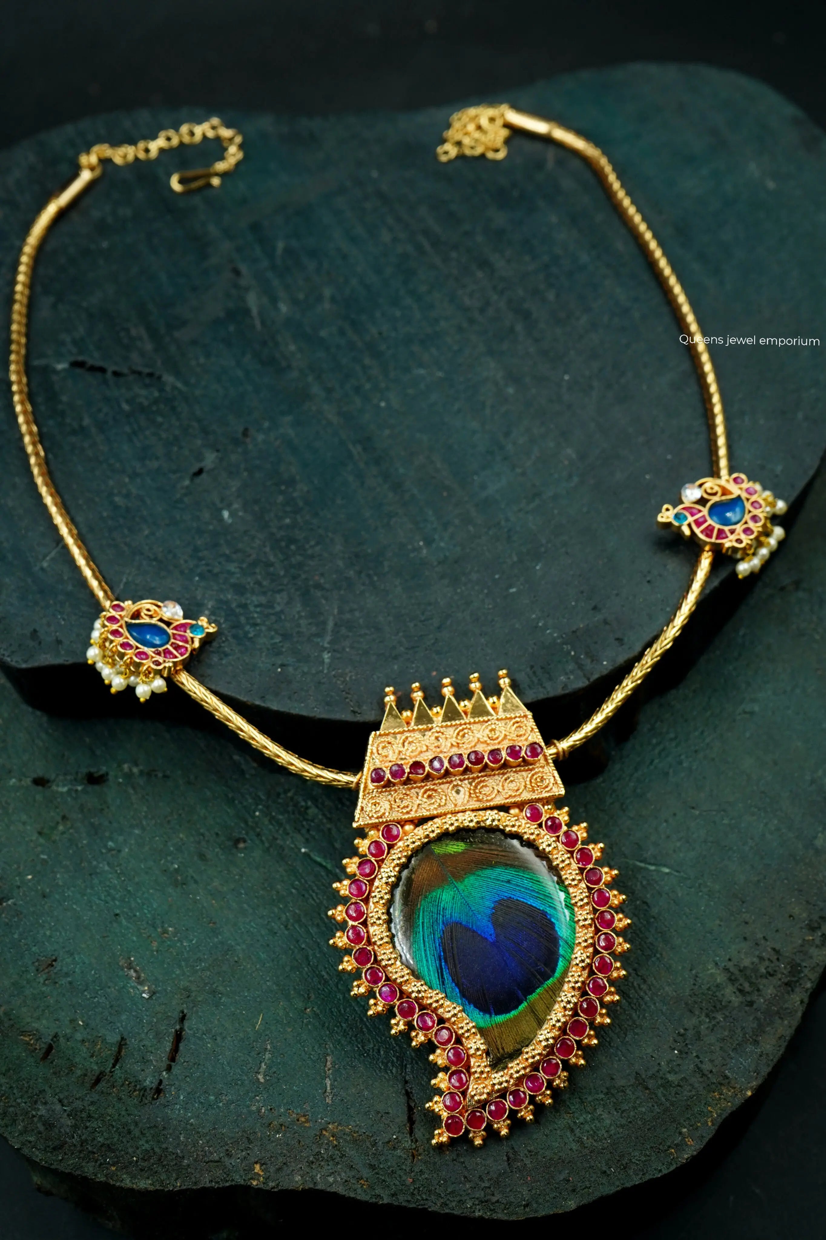 MAYILMATHI MANGO NECKLACE - Queens Jewel Emporium
