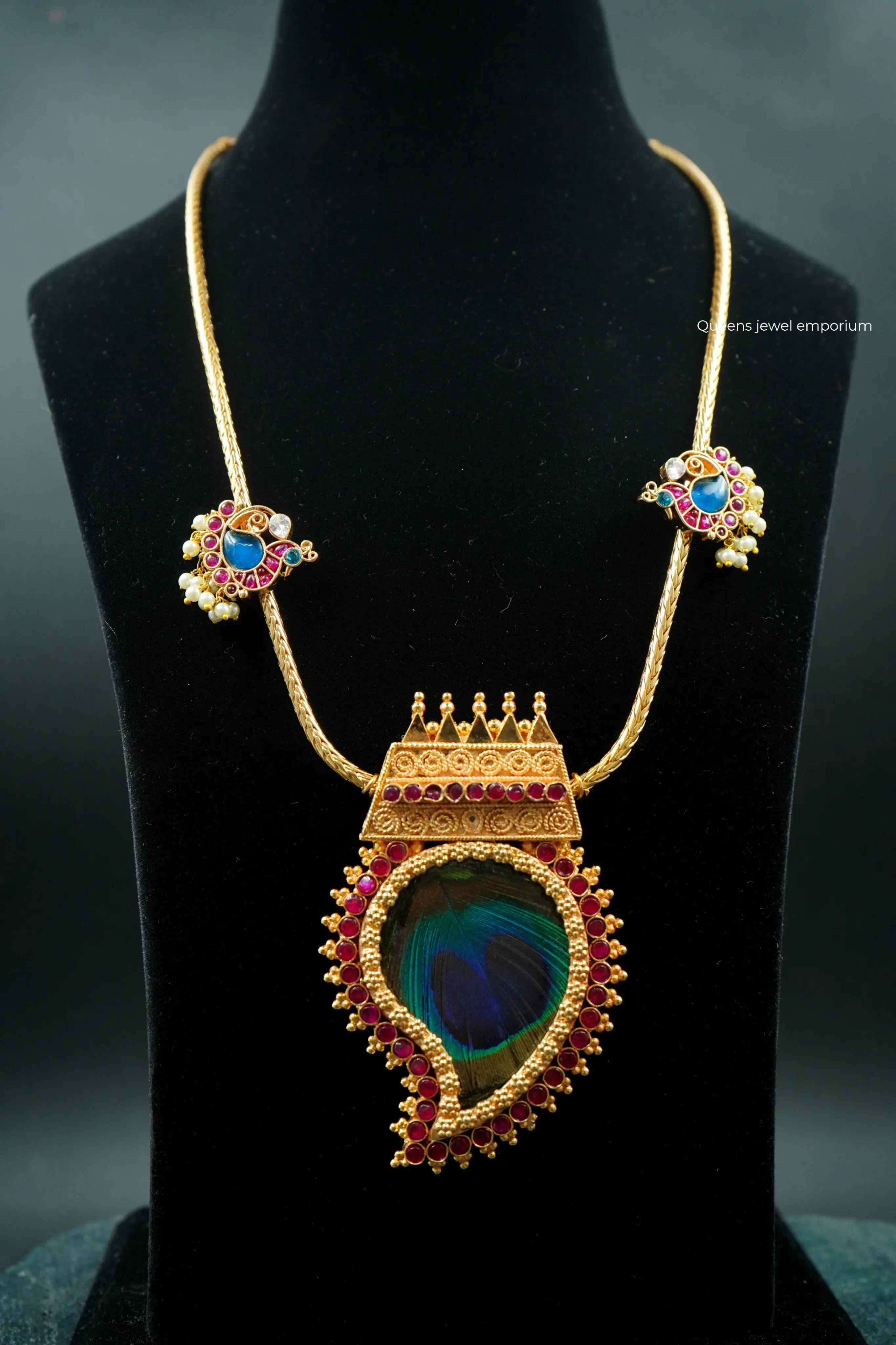 MAYILMATHI MANGO NECKLACE - Queens Jewel Emporium