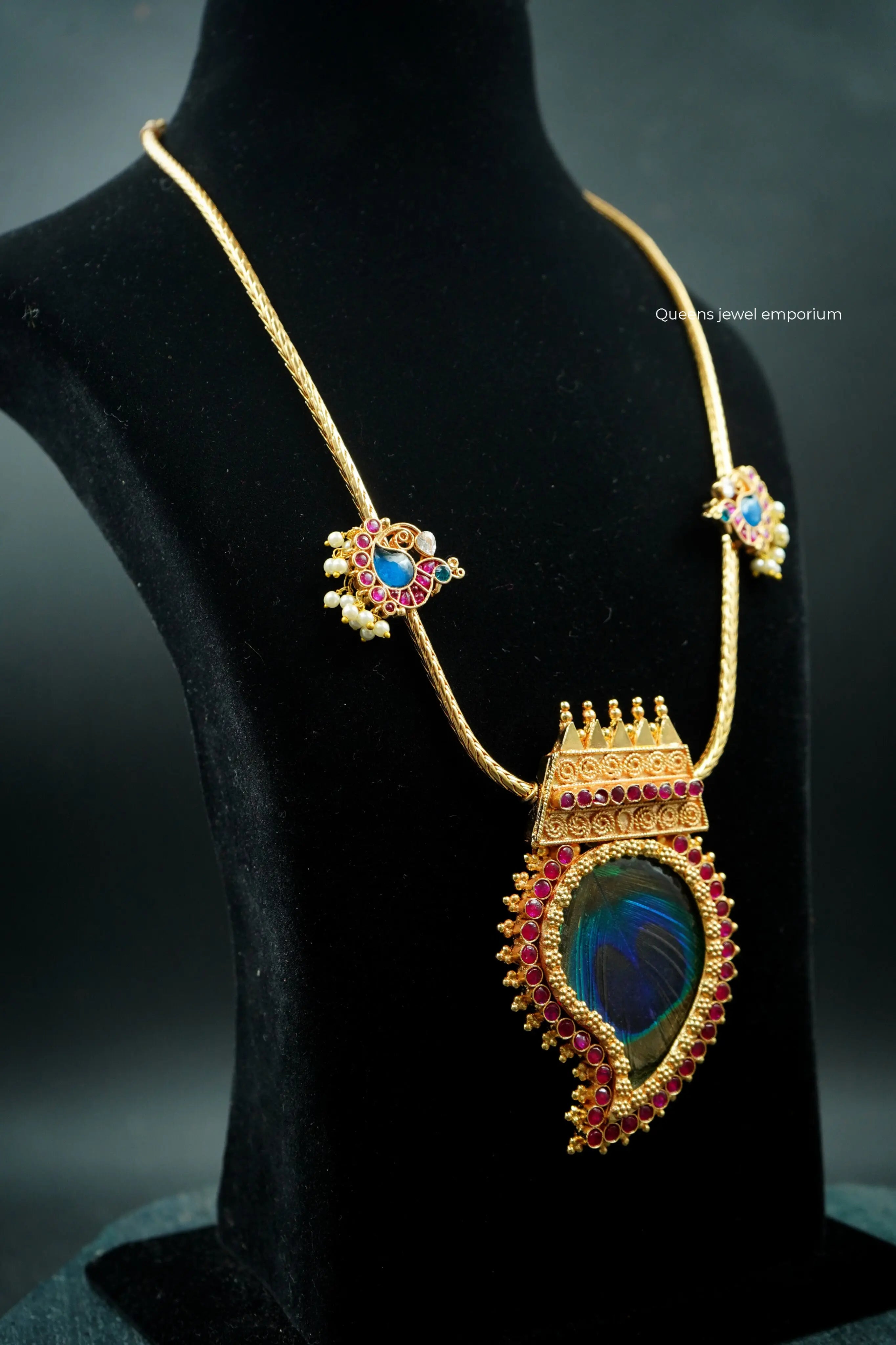 MAYILMATHI MANGO NECKLACE - Queens Jewel Emporium