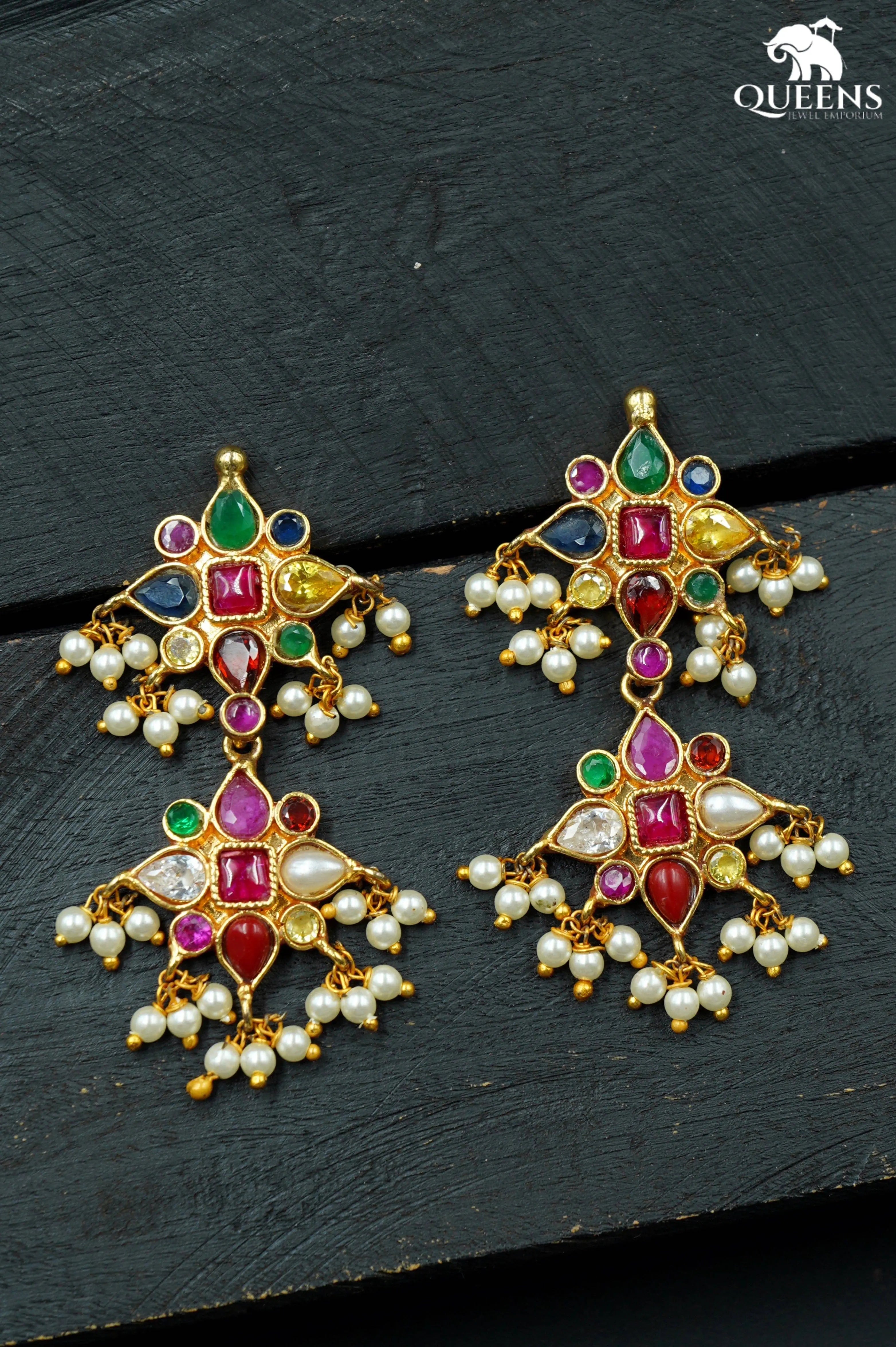 NAVARATNA GUTTAPUSALU BALLI - Queens Jewel Emporium
